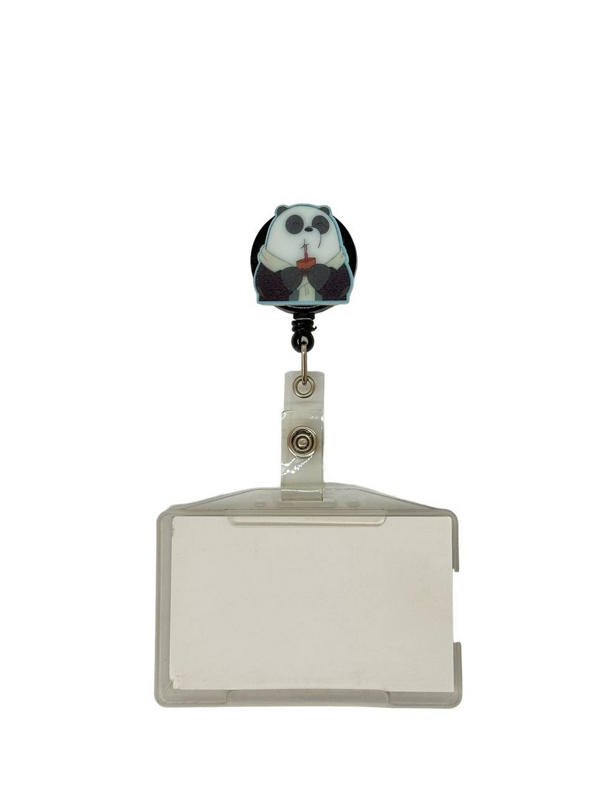 Kafadar Ayılar 3 Panda Temalı Pleksi Baskılı Yoyo Kartlık Yoyo Yaka Kartlığı