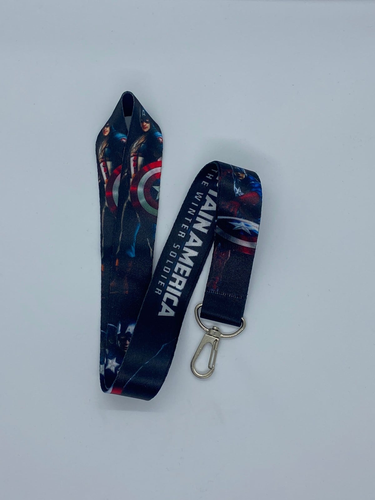 Kaptan Amerika Temalı Boyun İpi Kart Askısı