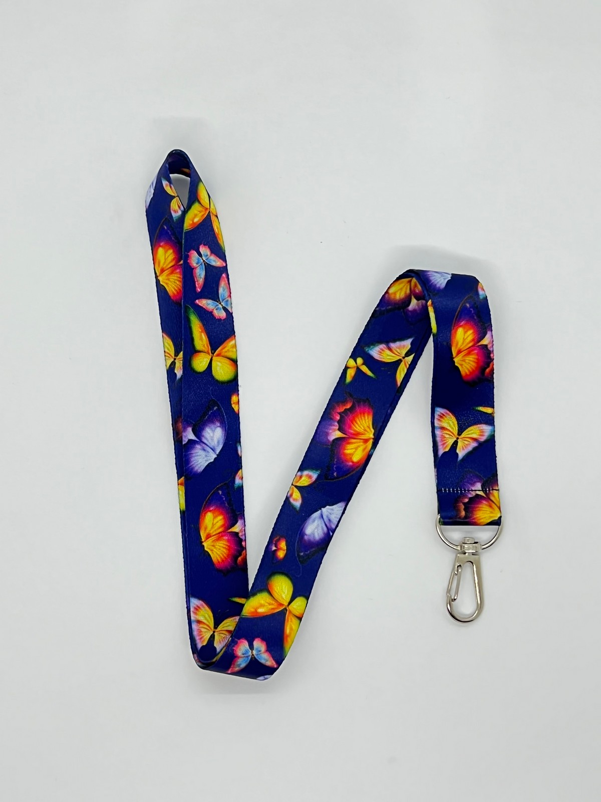 Kelebek Temalı Boyun İpi Kart Askısı 