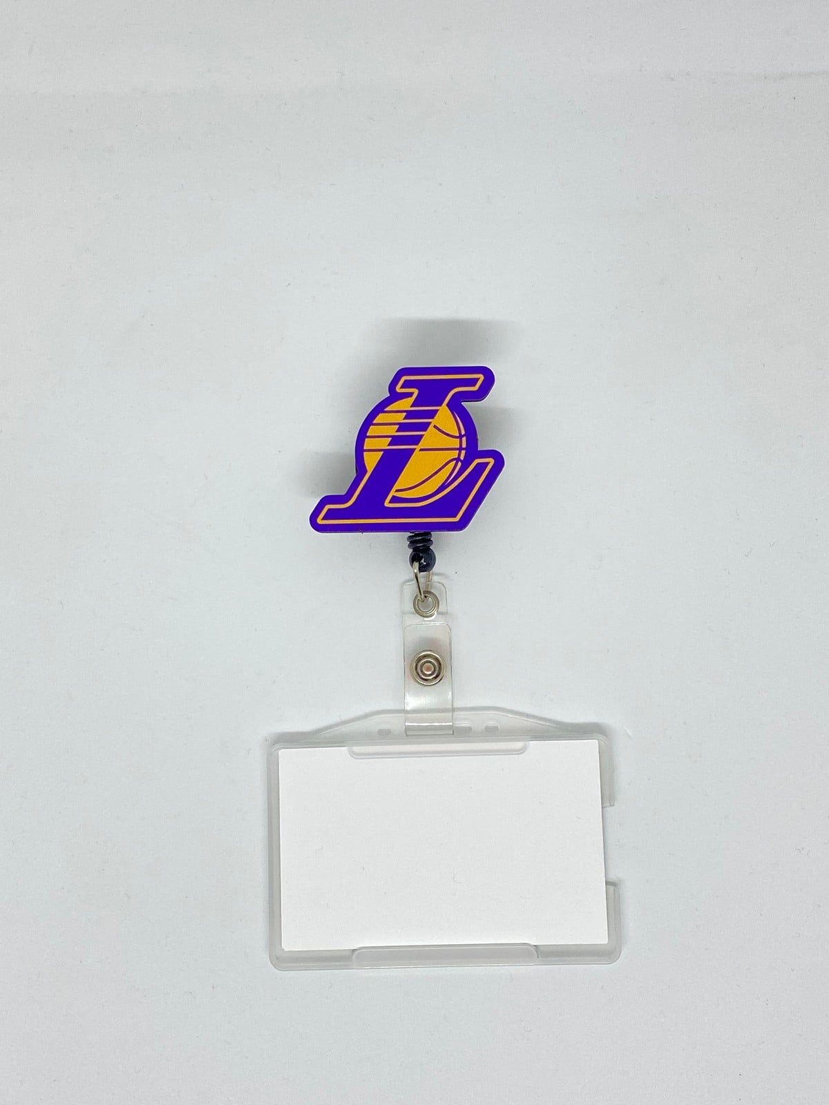 Lakers Logo Temalı Yoyo Kartlık Yoyo Yaka Kartlığı