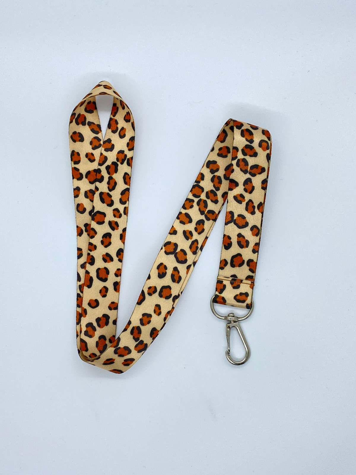 Leopar Temalı Boyun İpi Kart Askısı 