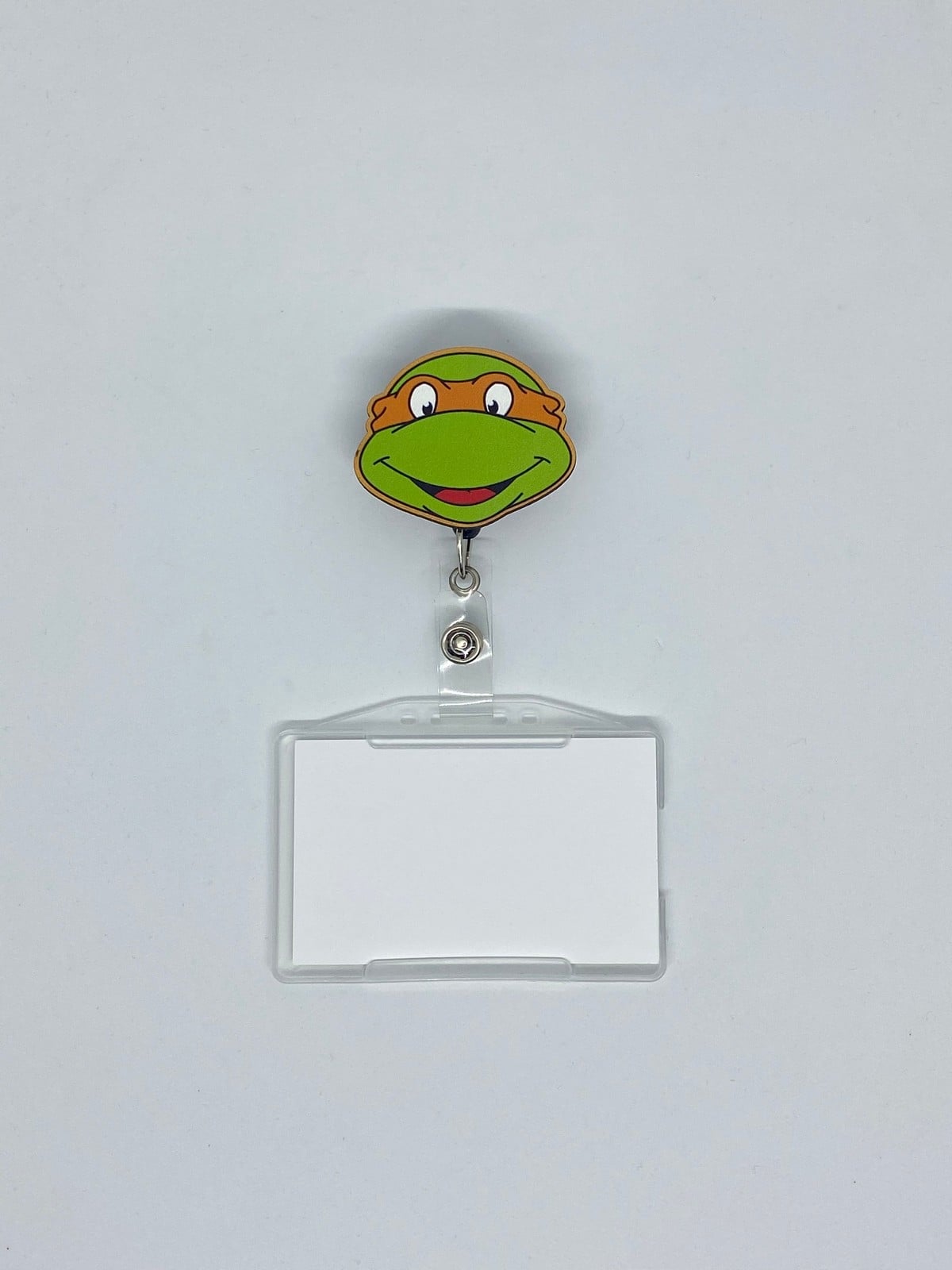 Ninja Kaplumbağalar Michelangelo Temalı Yoyo Kartlık Yoyo Yaka Kartlığı