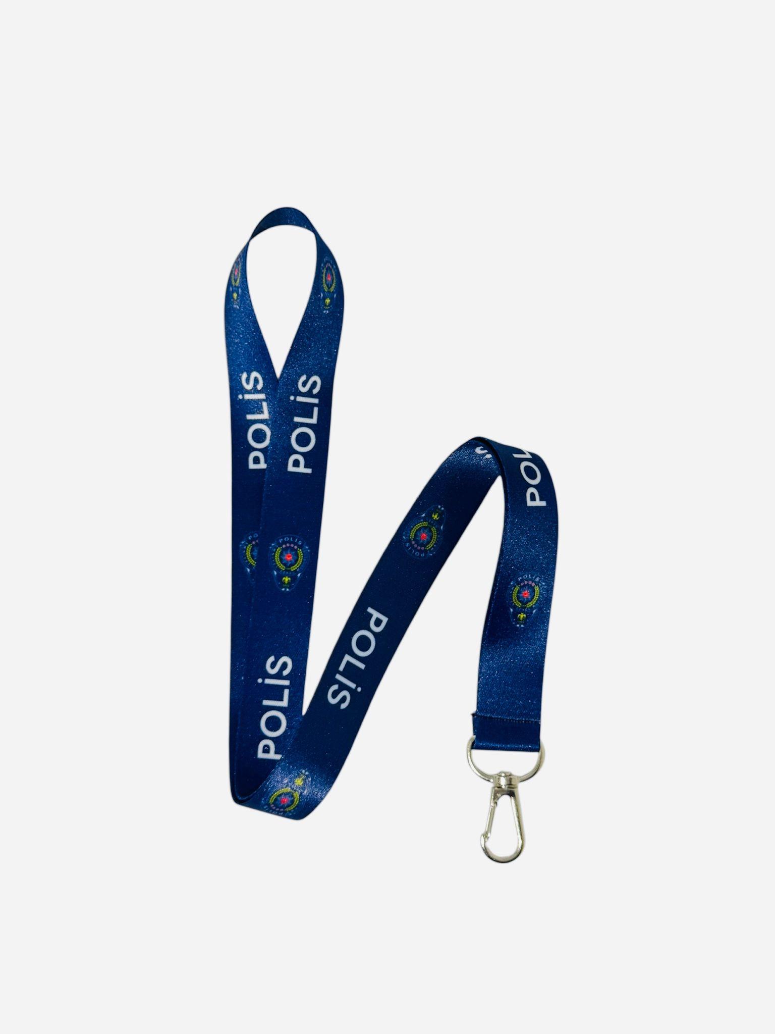 Polis Emniyet Logo Temalı Boyun İpi Kart Askısı
