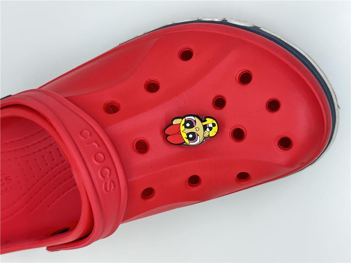 PowerPuff Girls Blossom Temalı Işıklı Jibbitz Crocs Terlik Süsü