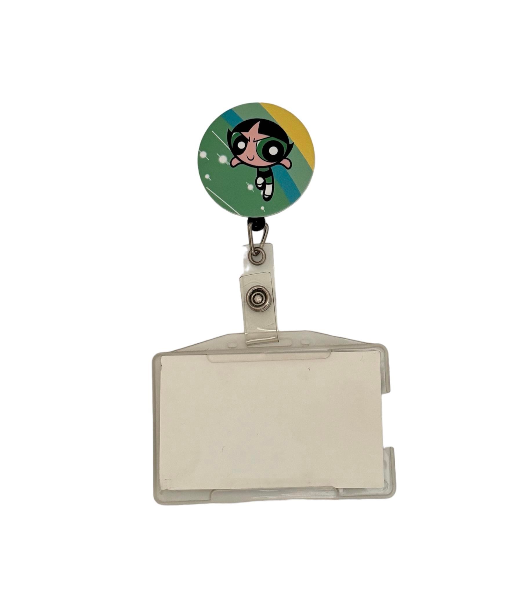 PowerPuff Girls Buttercup Temalı Metal Yoyo Kartlık Yoyo Yaka Kartlığı