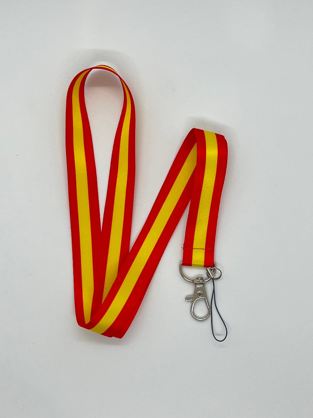 Sarı Kırmızı Çizgili Temalı Boyun İpi Kart Askısı 