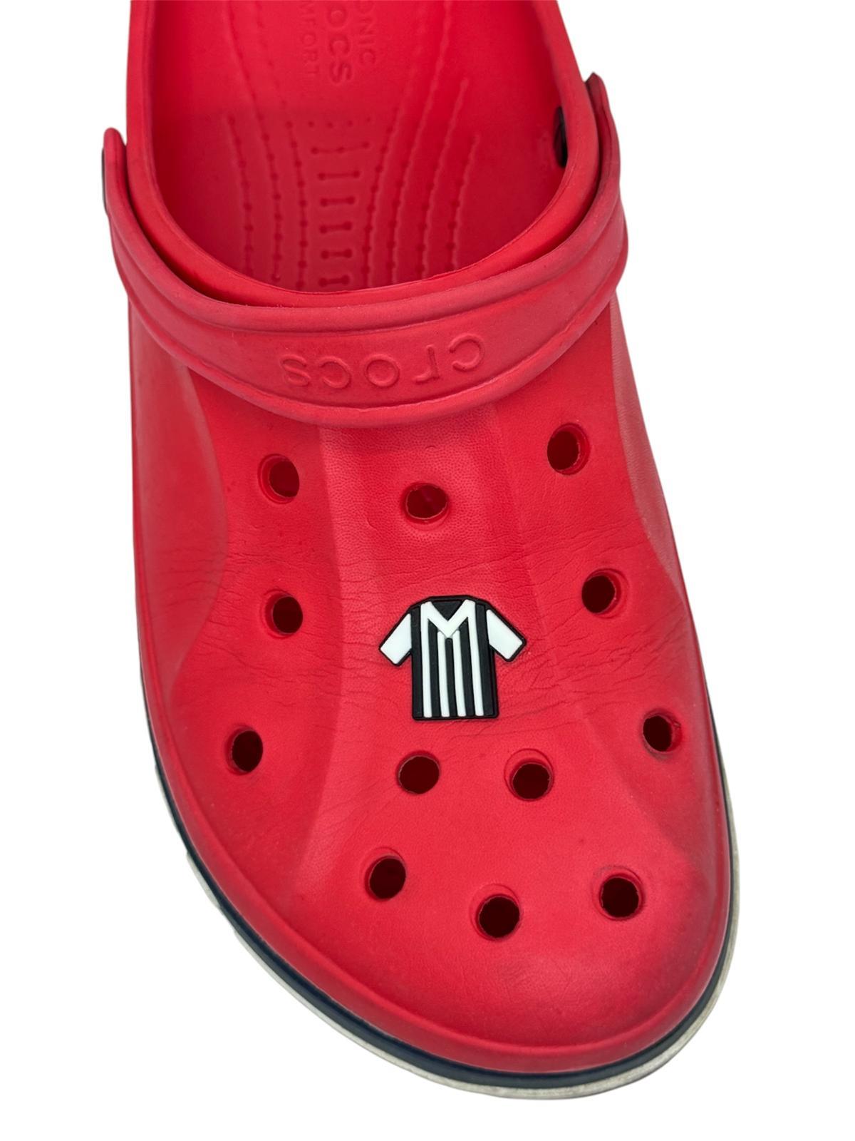 Siyah Beyaz Forma Temalı Jibbitz Crocs Terlik Süsü