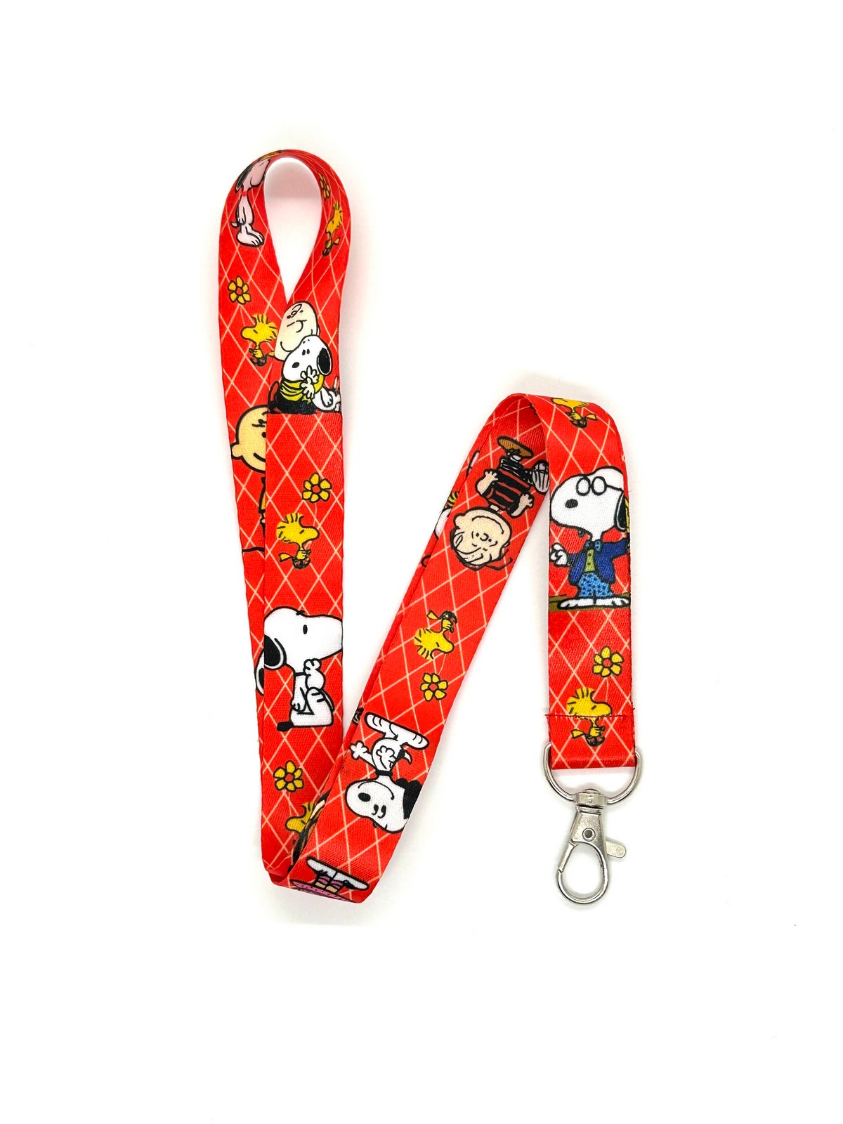 Snoopy 2 Temalı Boyun İpi Kart Askısı