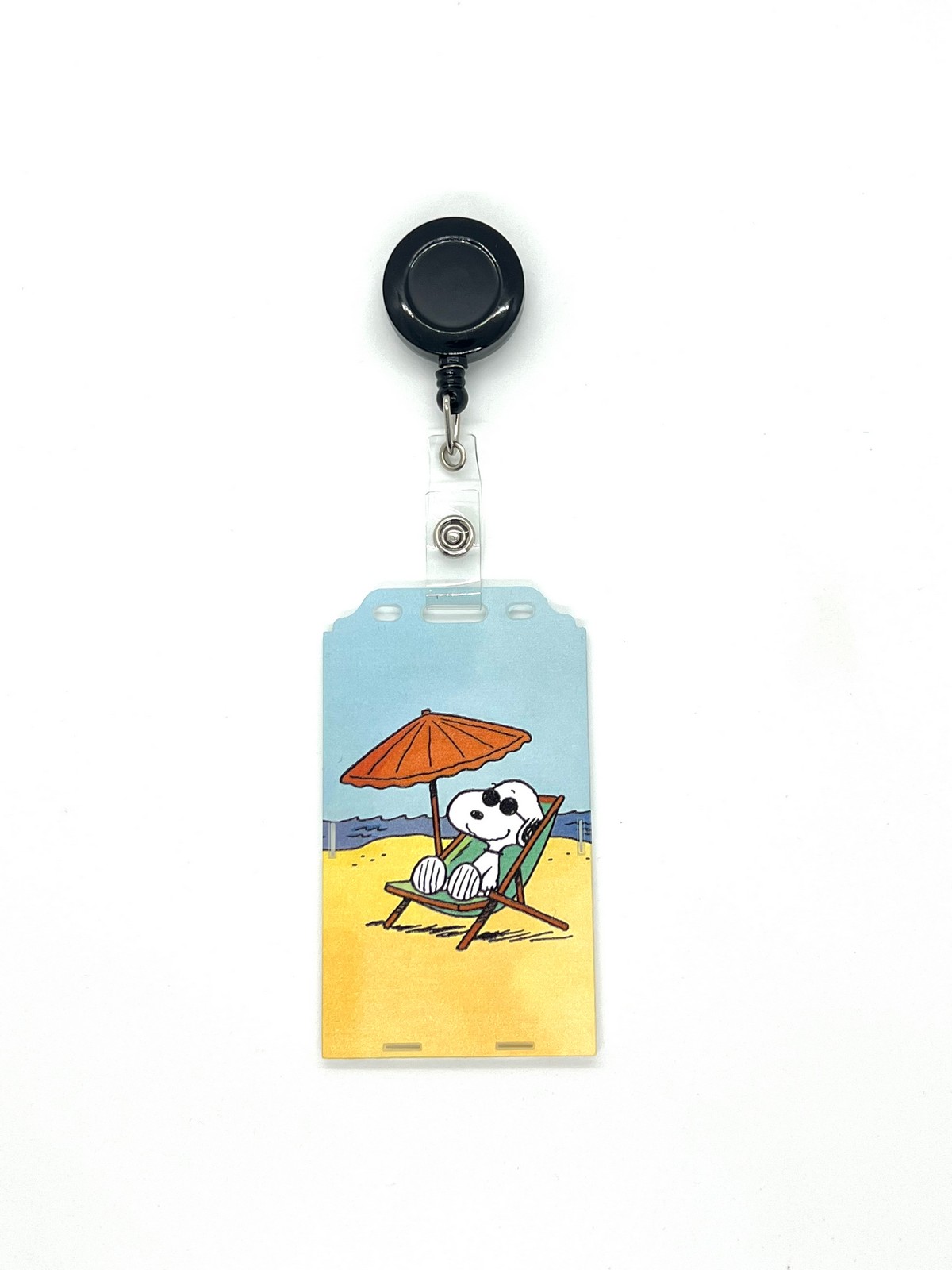 Snoopy 2 Temalı Dikey Kart Kabı Kart Koruyucu 