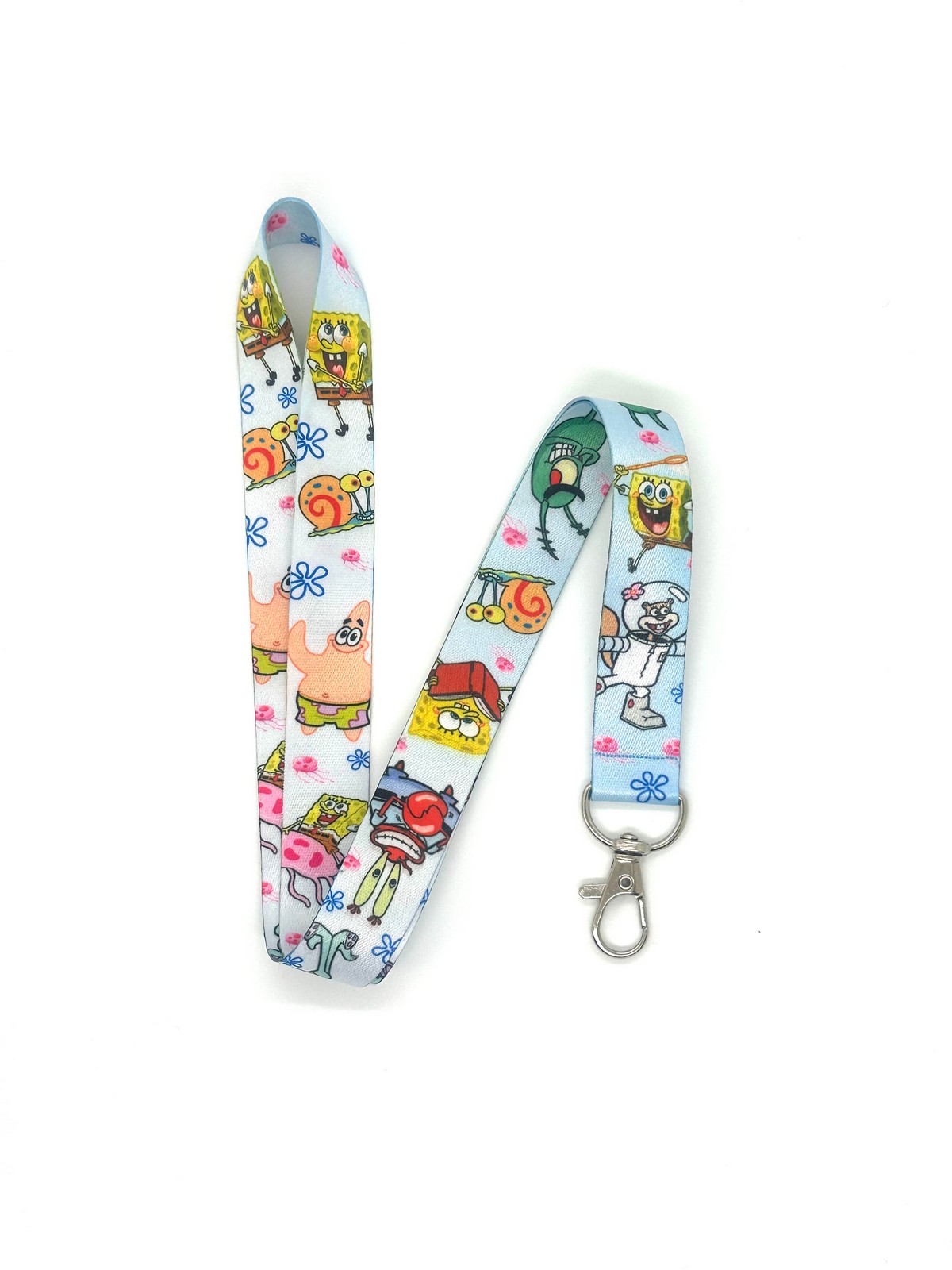 Sünger Bob 4 Temalı Boyun İpi Kart Askısı