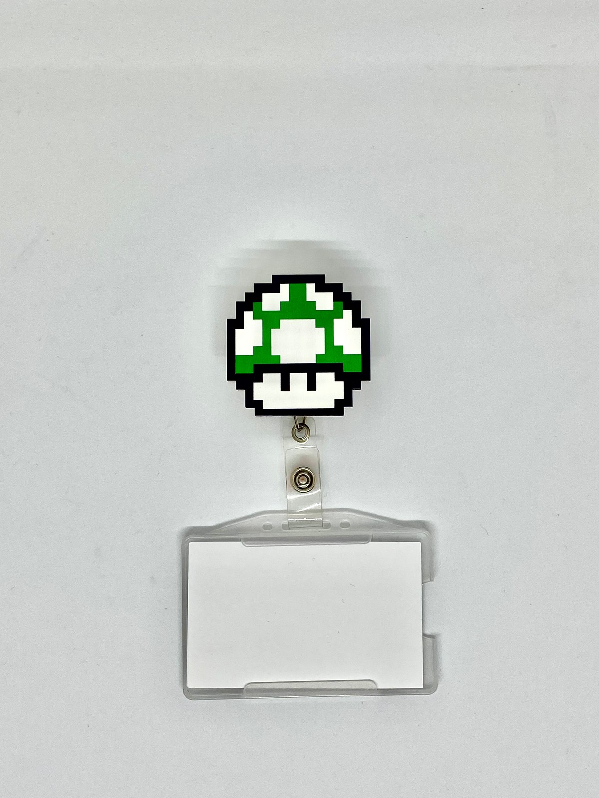 Süper Mario Yeşil Mantar Temalı Yoyo Kartlık Yoyo Yaka Kartlığı