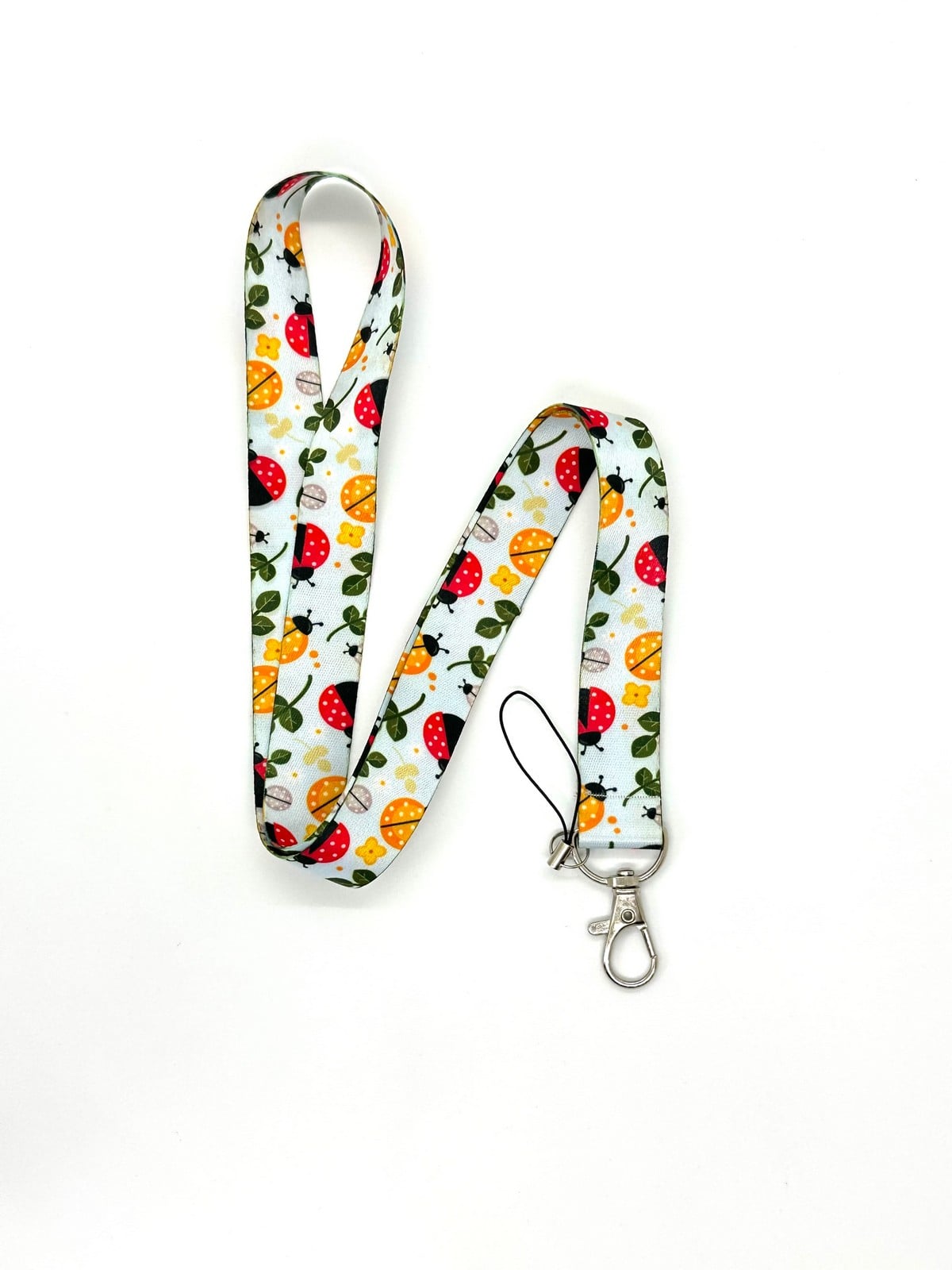 Uğur Böceği 2 Temalı Boyun İpi Kart Askısı Telefon Askısı