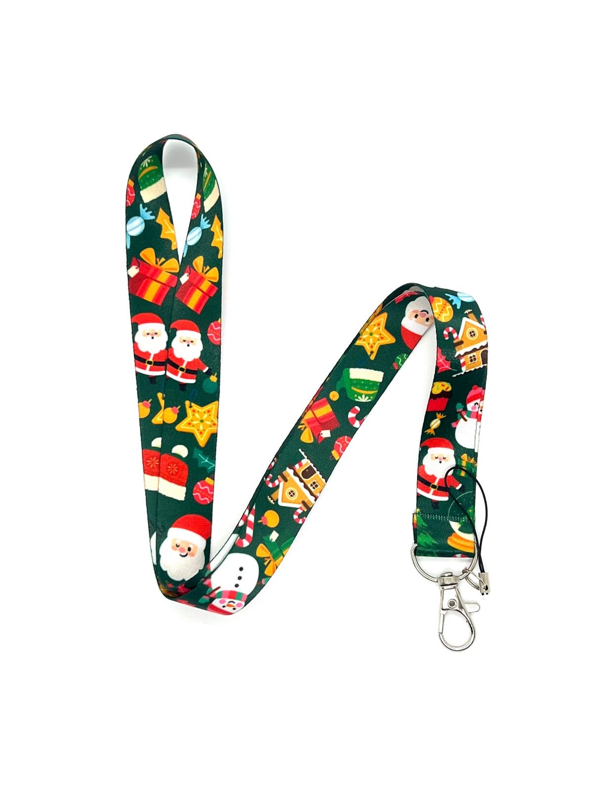 Yılbaşı Noel Baba 1 Temalı Boyun İpi Kart Askısı