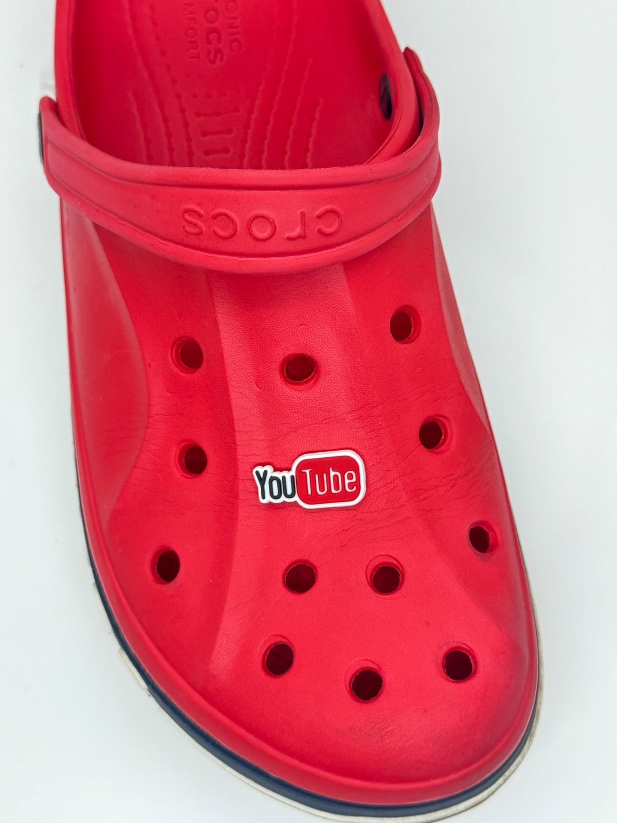 YouTube Temalı Temalı Jibbitz Crocs Terlik Süsü