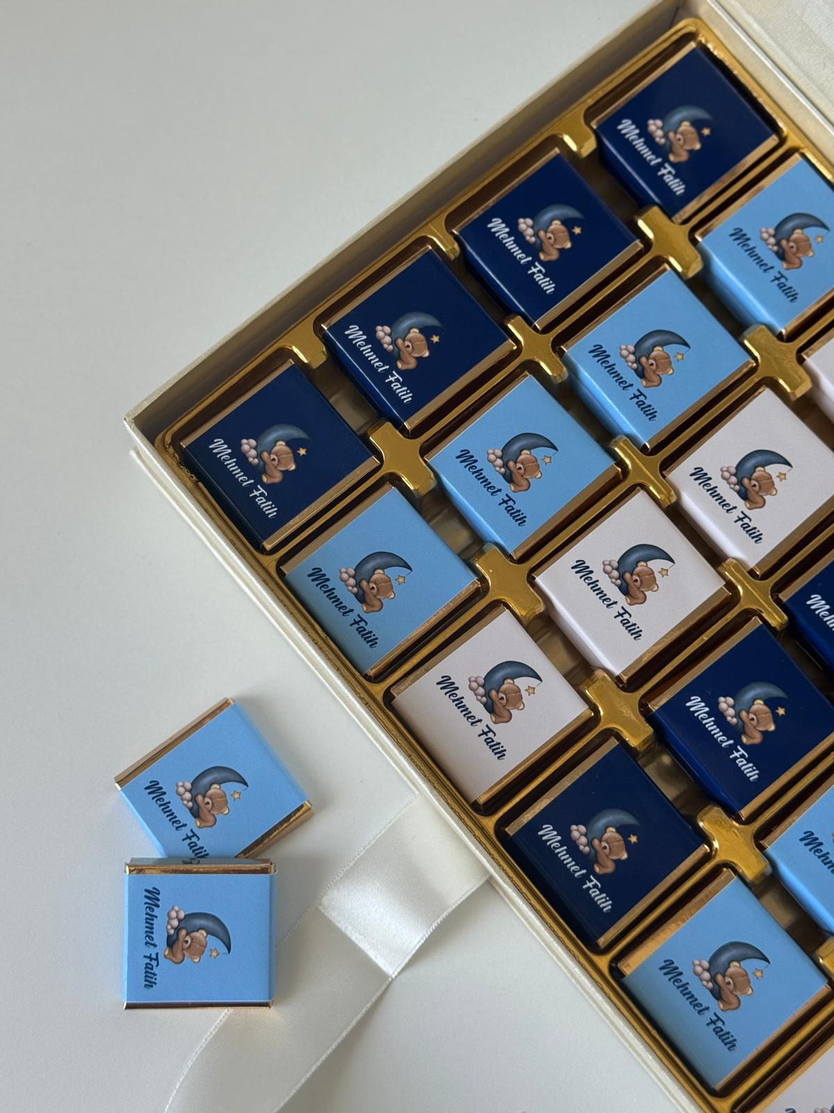 Mukavva Kurdeleli Çikolata Kutusu