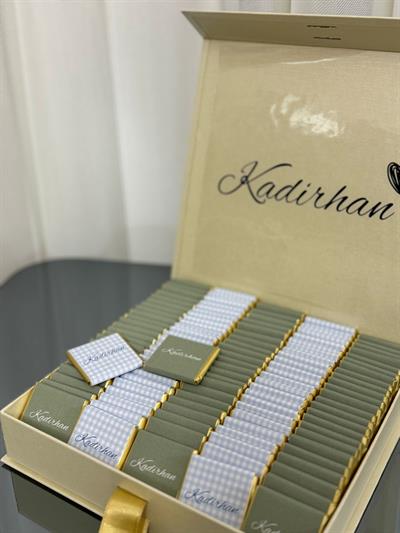Mukavva Kurdeleli Çikolata Kutusu