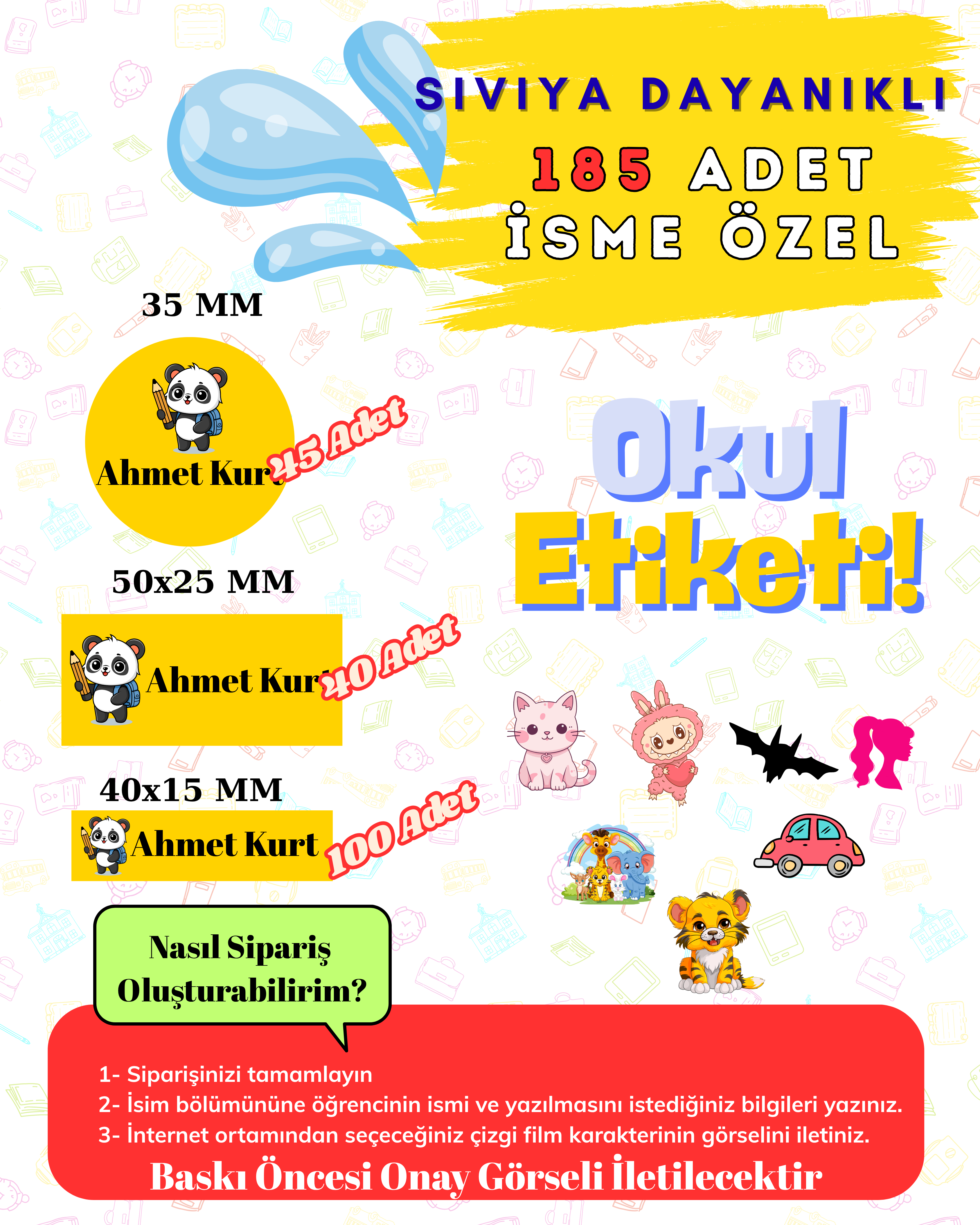 SIVIYA DAYANAKLI OKUL SETİ