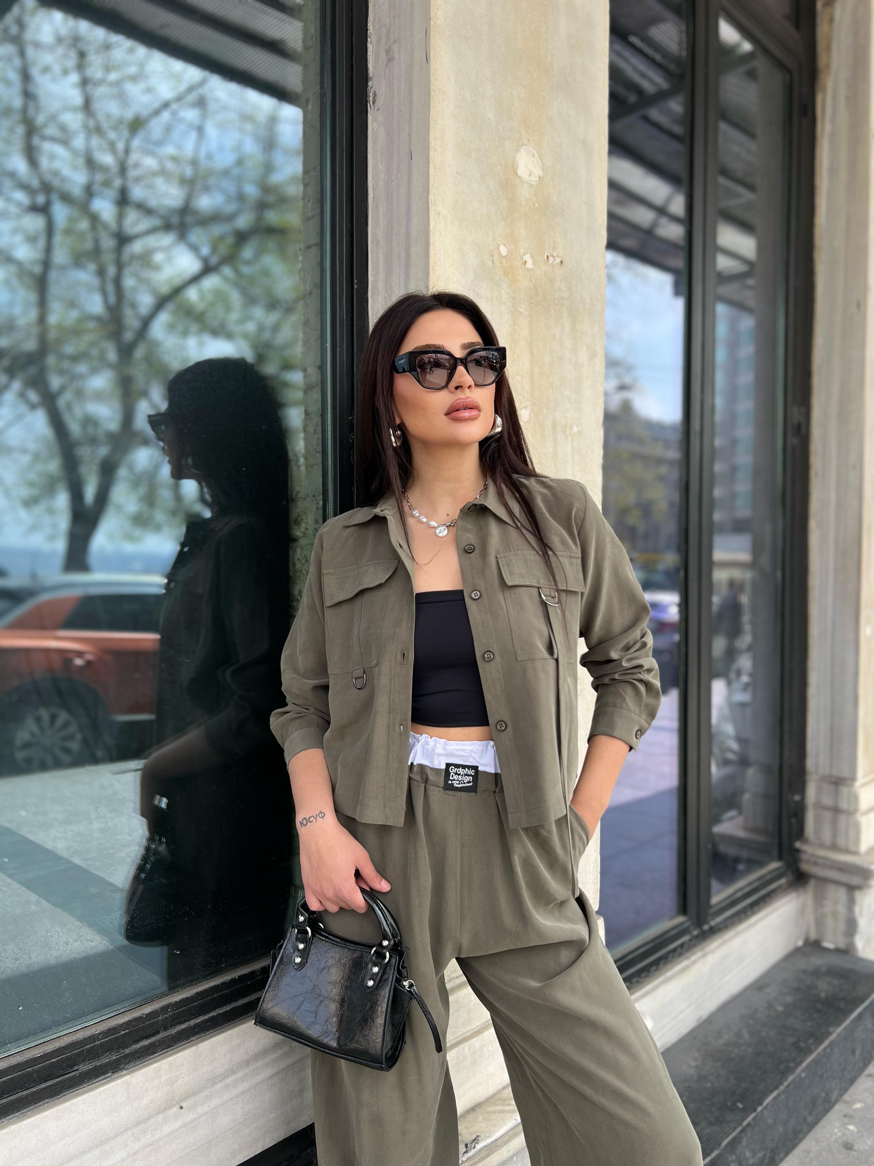 Cep Tokalı Takım Haki