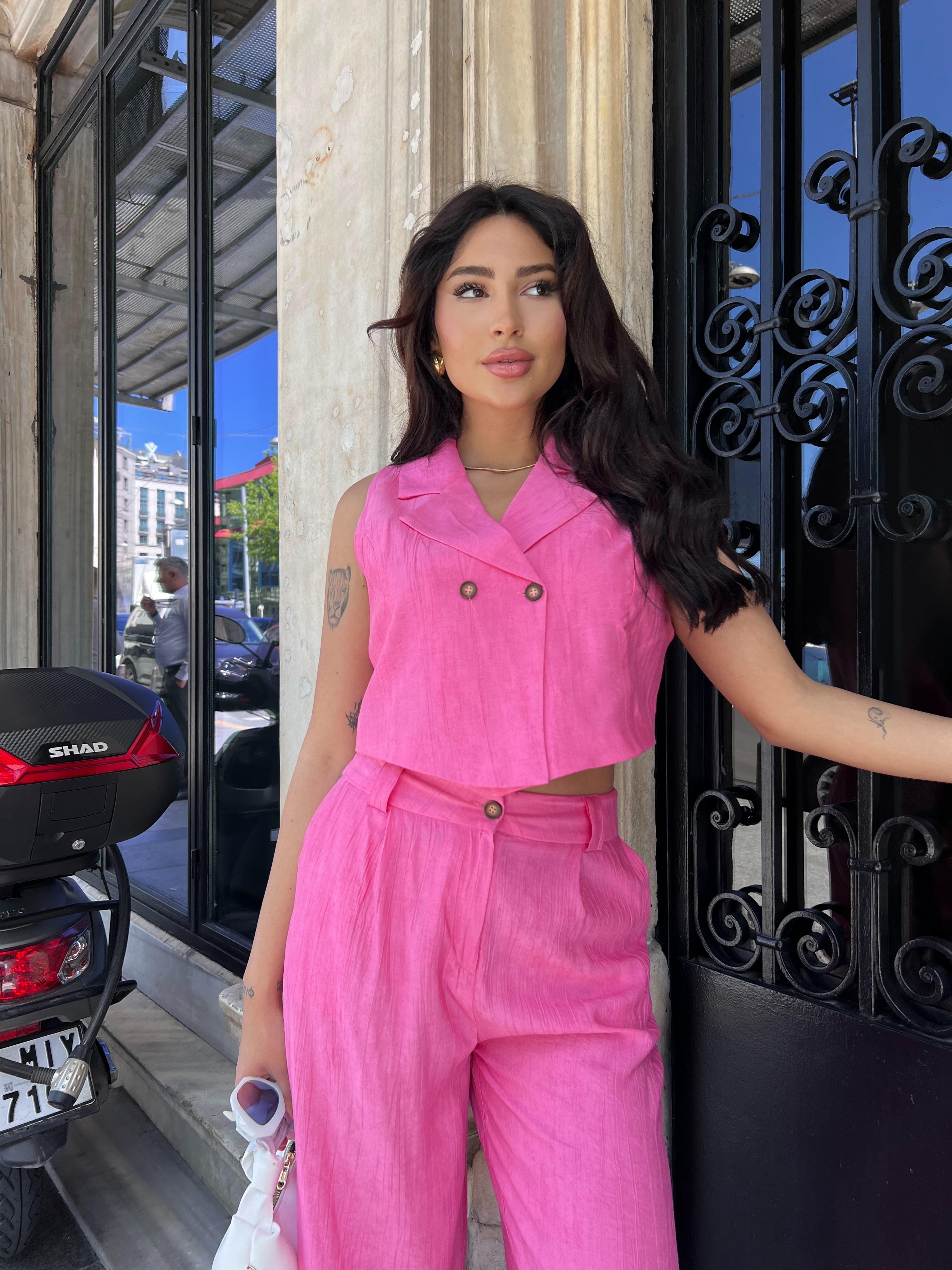 Çilek İkili Takım Pembe