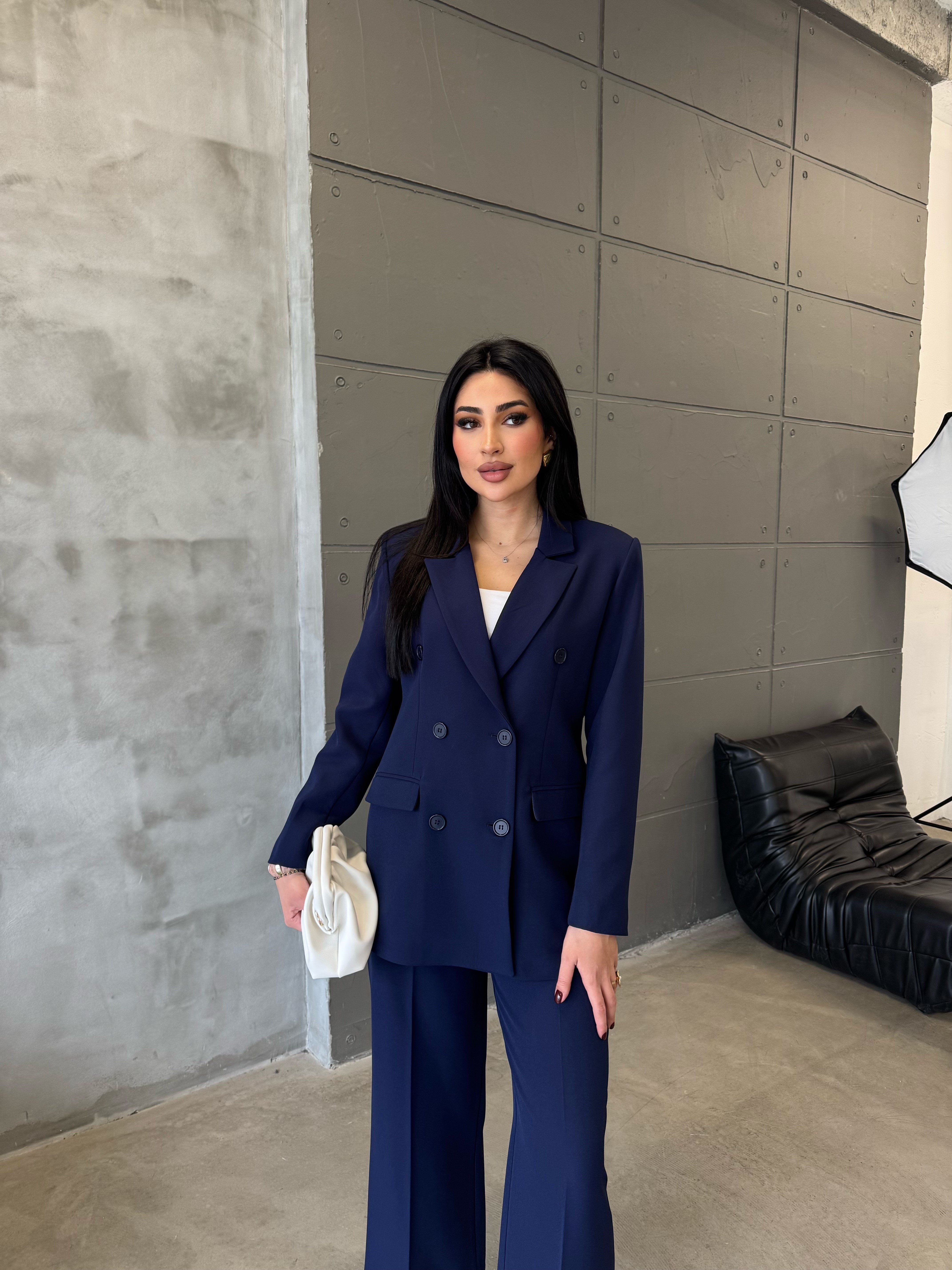 klasik ceket takım lacivert