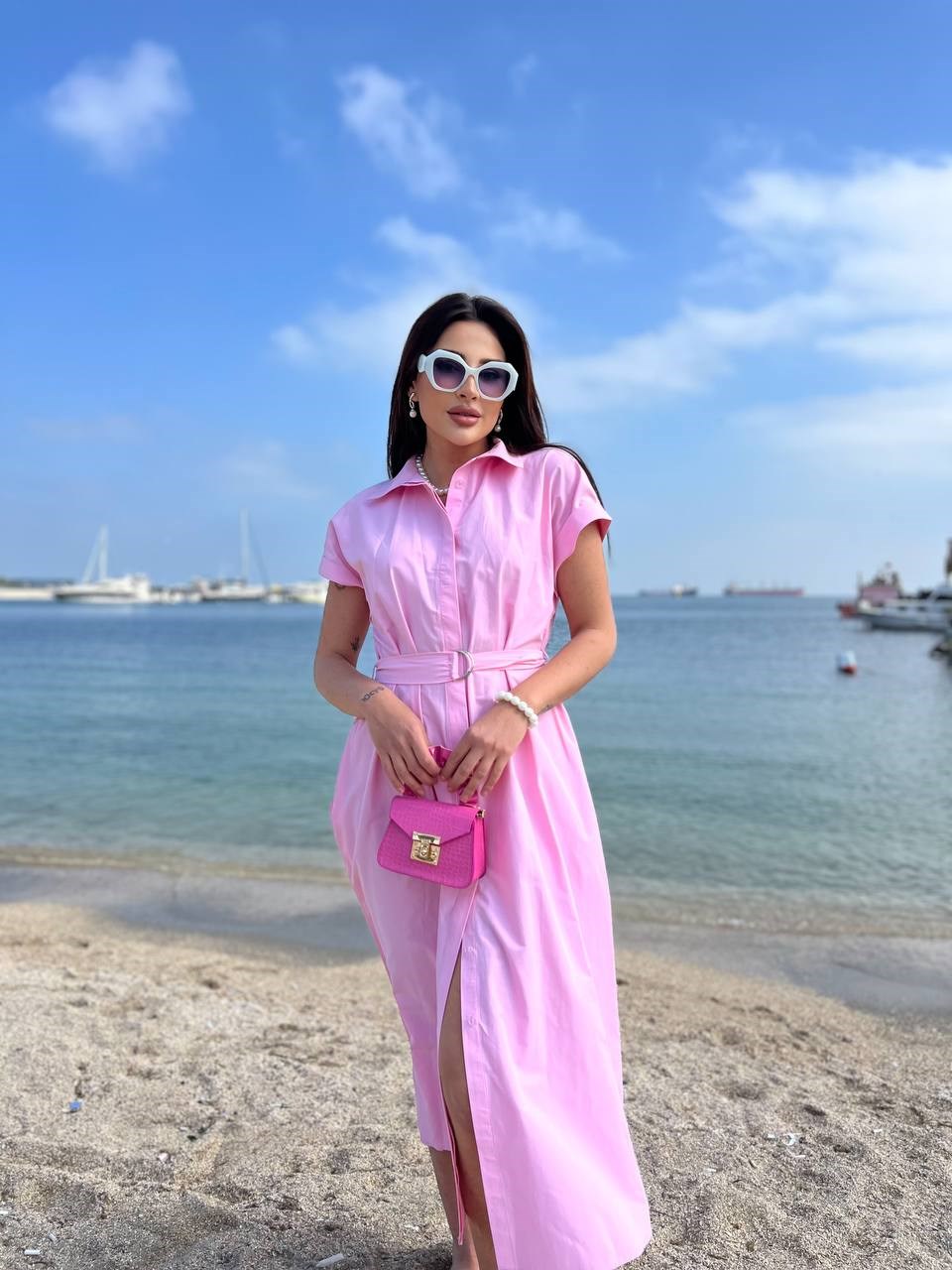 sade elbise pembe