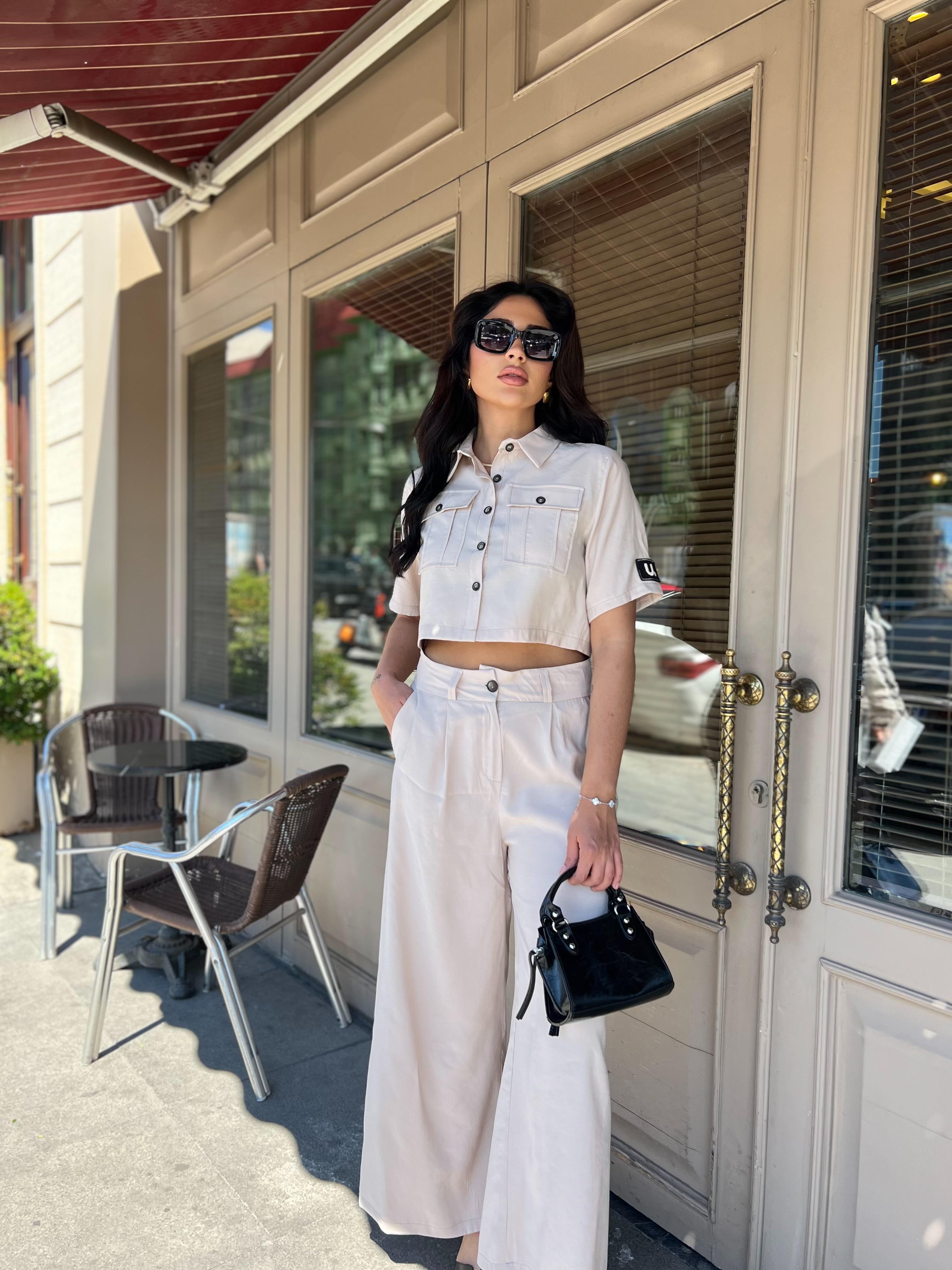 Tensel İkili Takım Bej