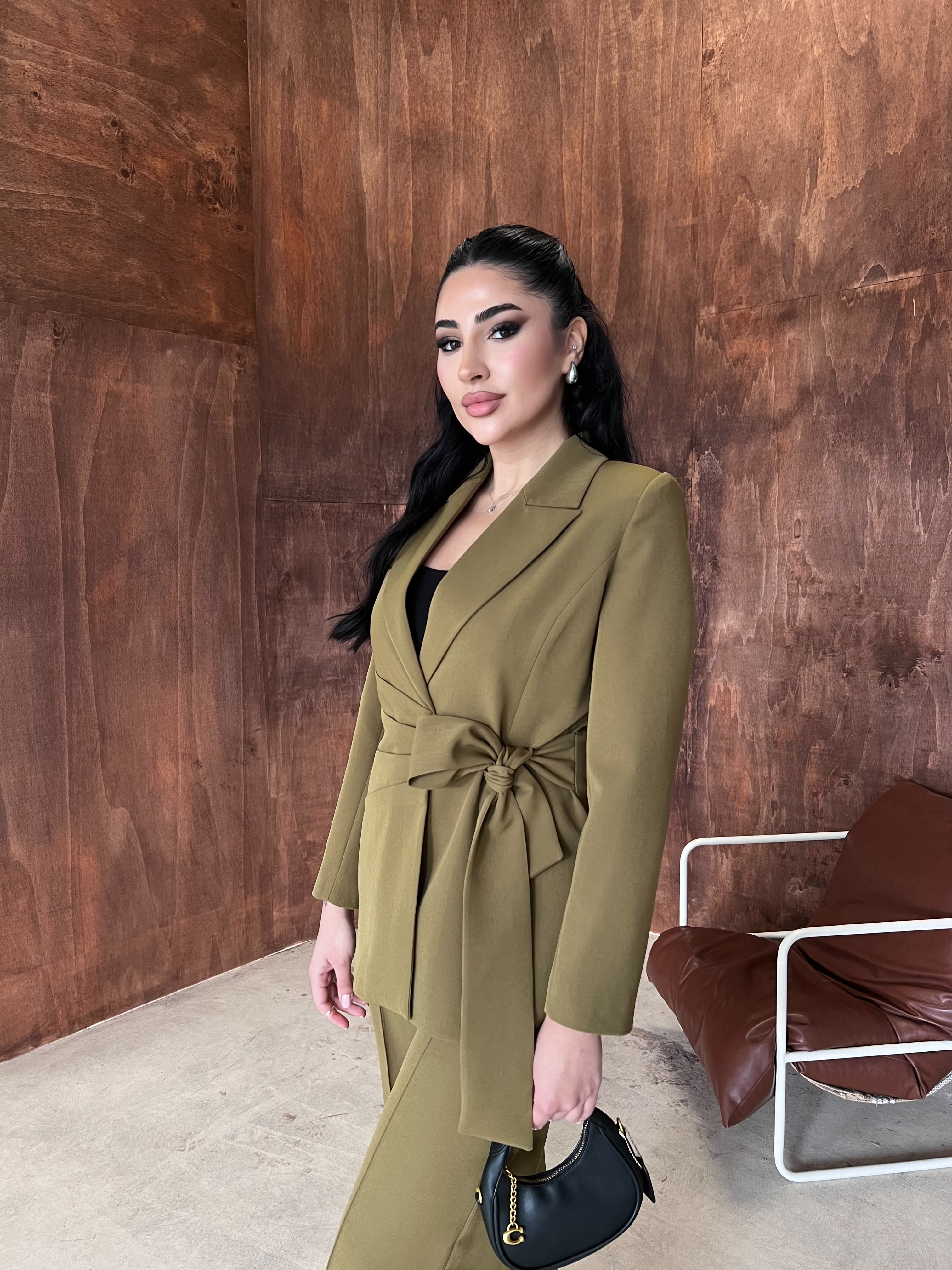 Arina Bel Detaylı Takım Yeşil