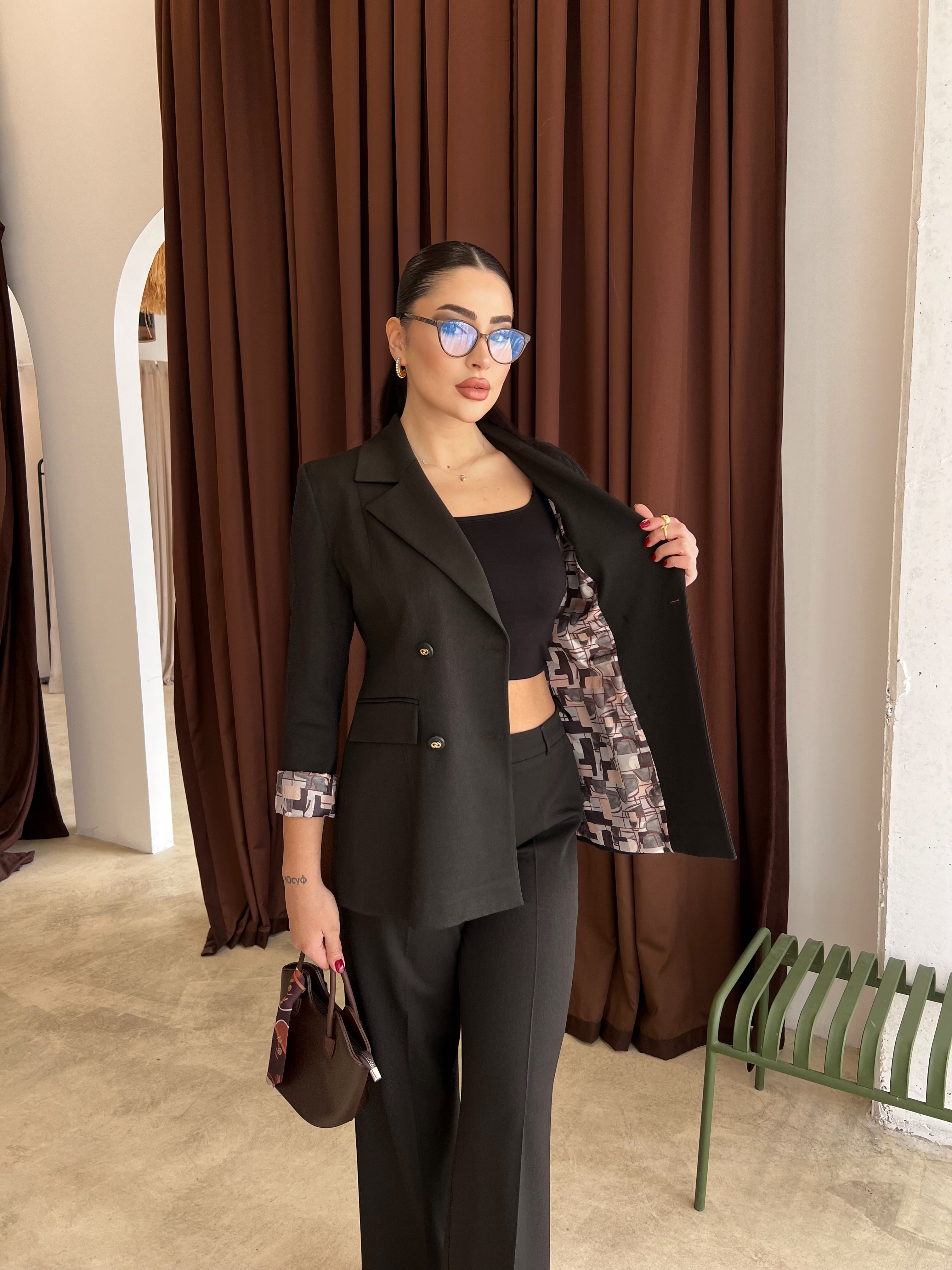 Bella İkili Ceket Takım Kahve