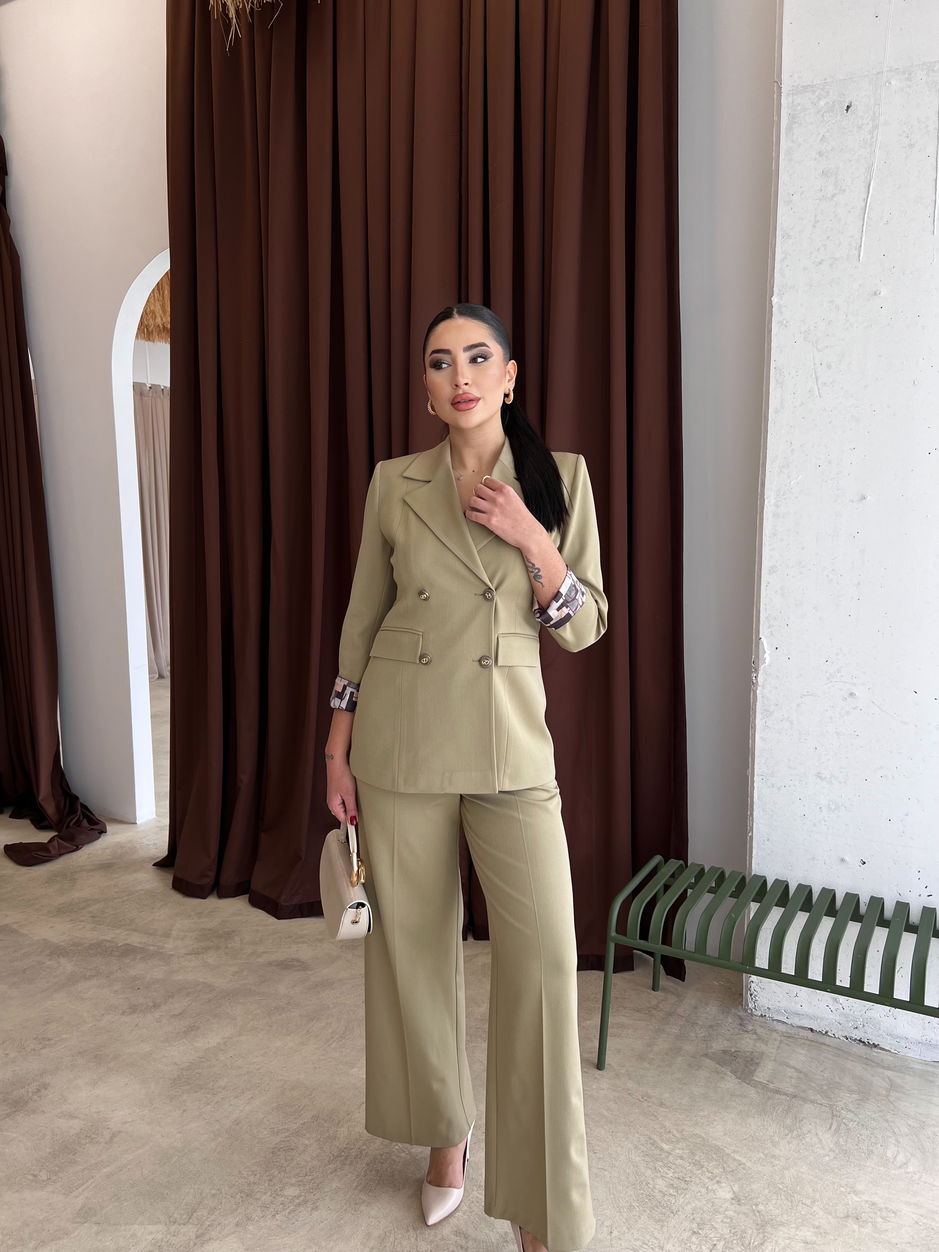 Bella İkili Ceket Takım Yeşil