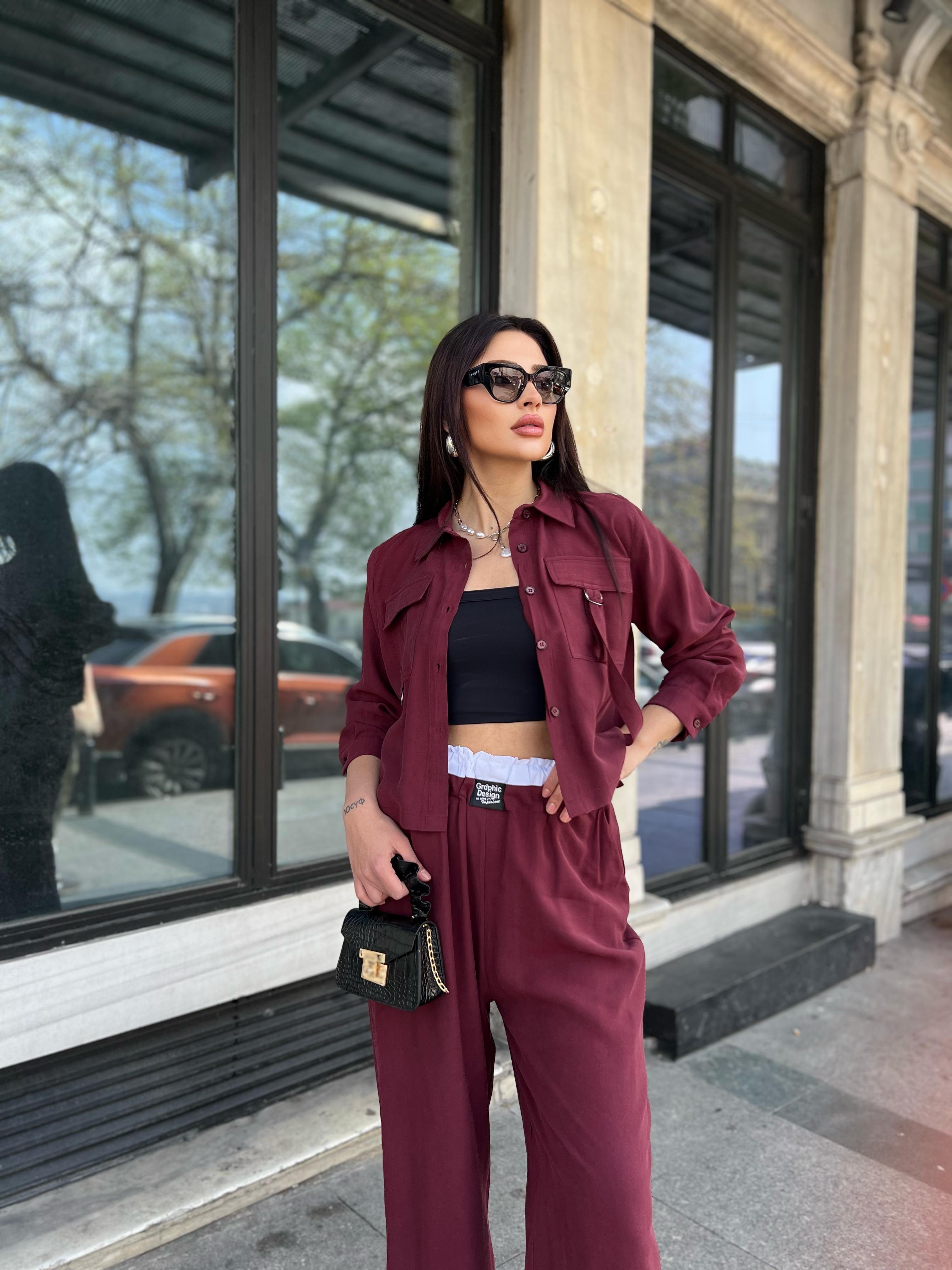 Cep Tokalı Takım Bordo