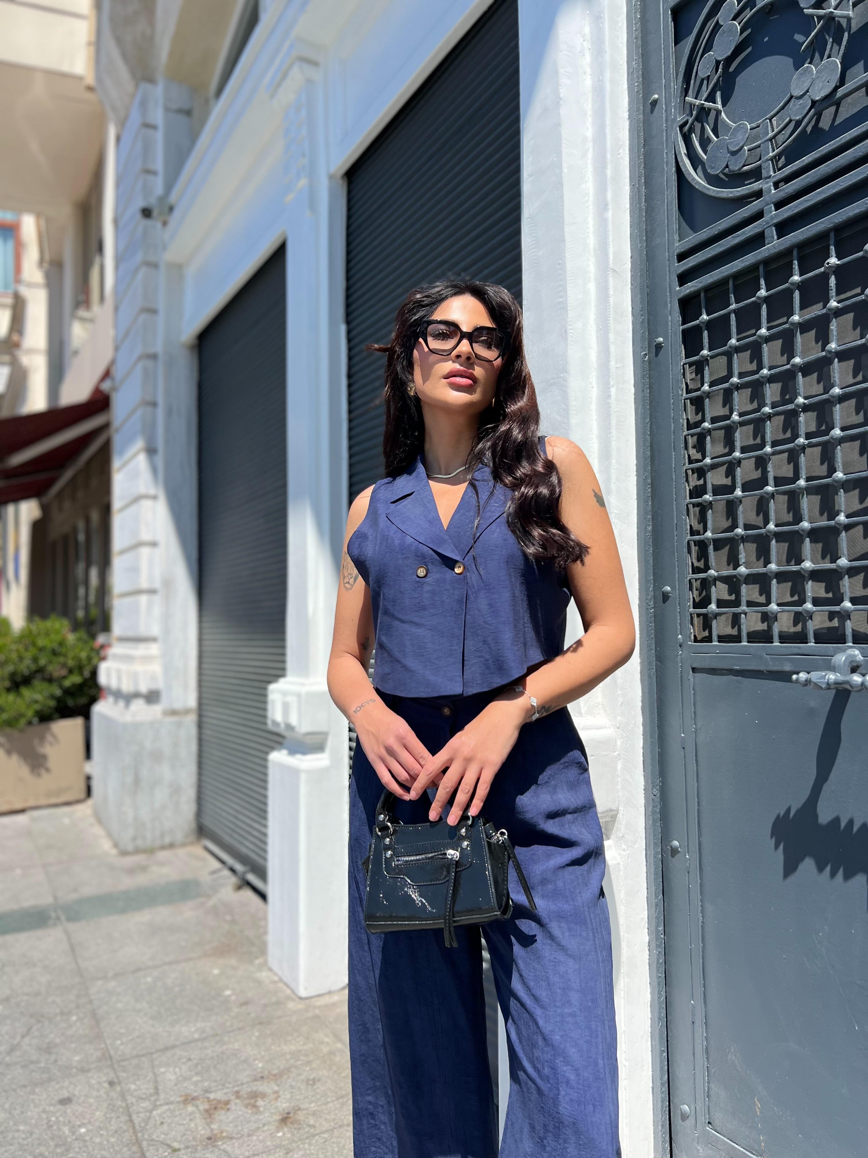 Çilek İkili Takım Lacivert