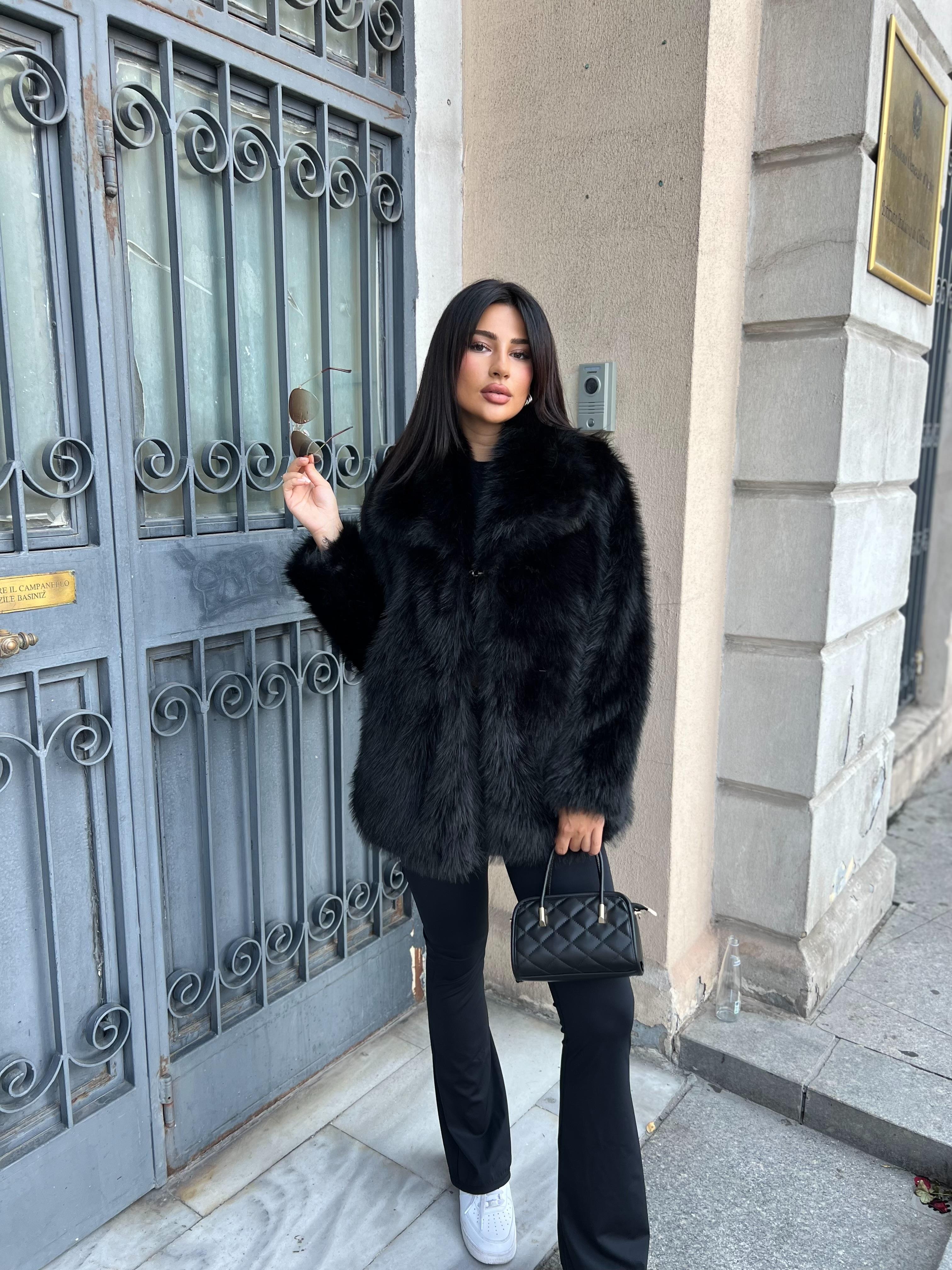 Düz Cepli Lolita Siyah