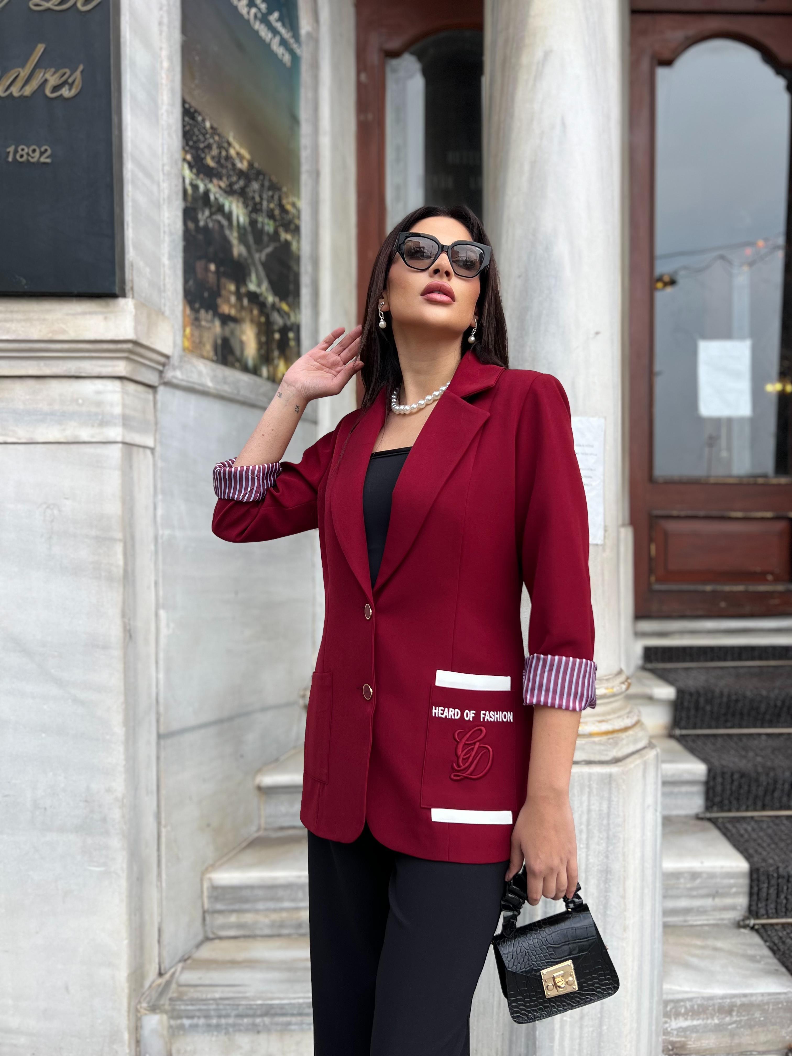 Heard Tasarım Ceket Bordo