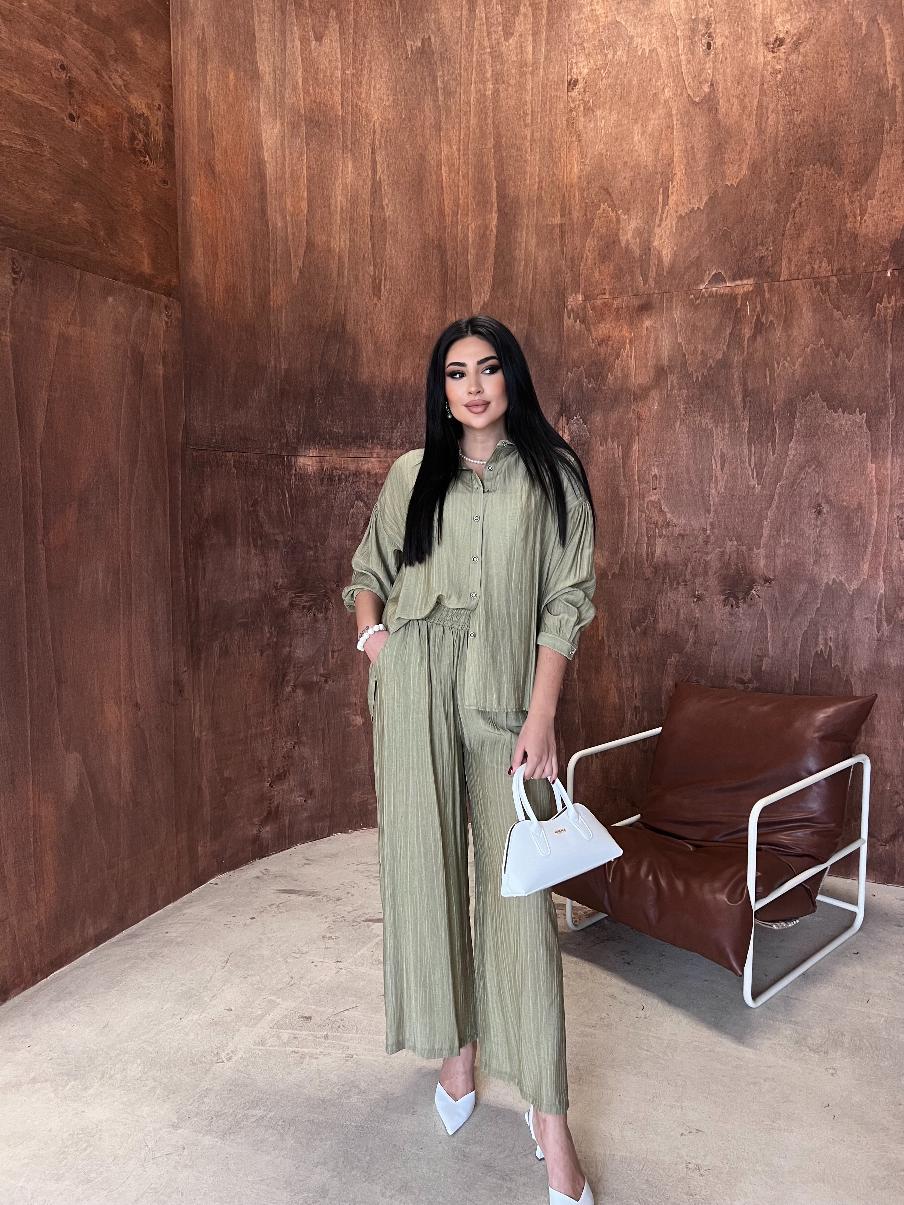 Kol Büzgülü Takım Yeşil