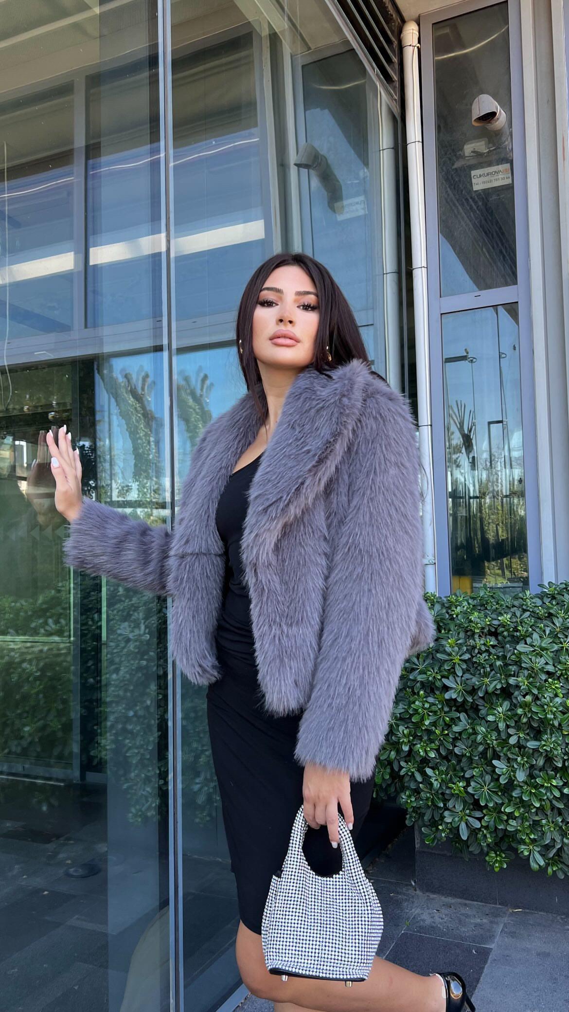 Lovely Kürk Antrasit