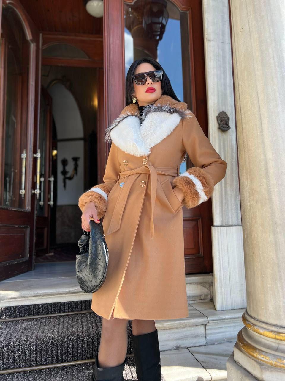 Lüks Kaşe Kaban Taba