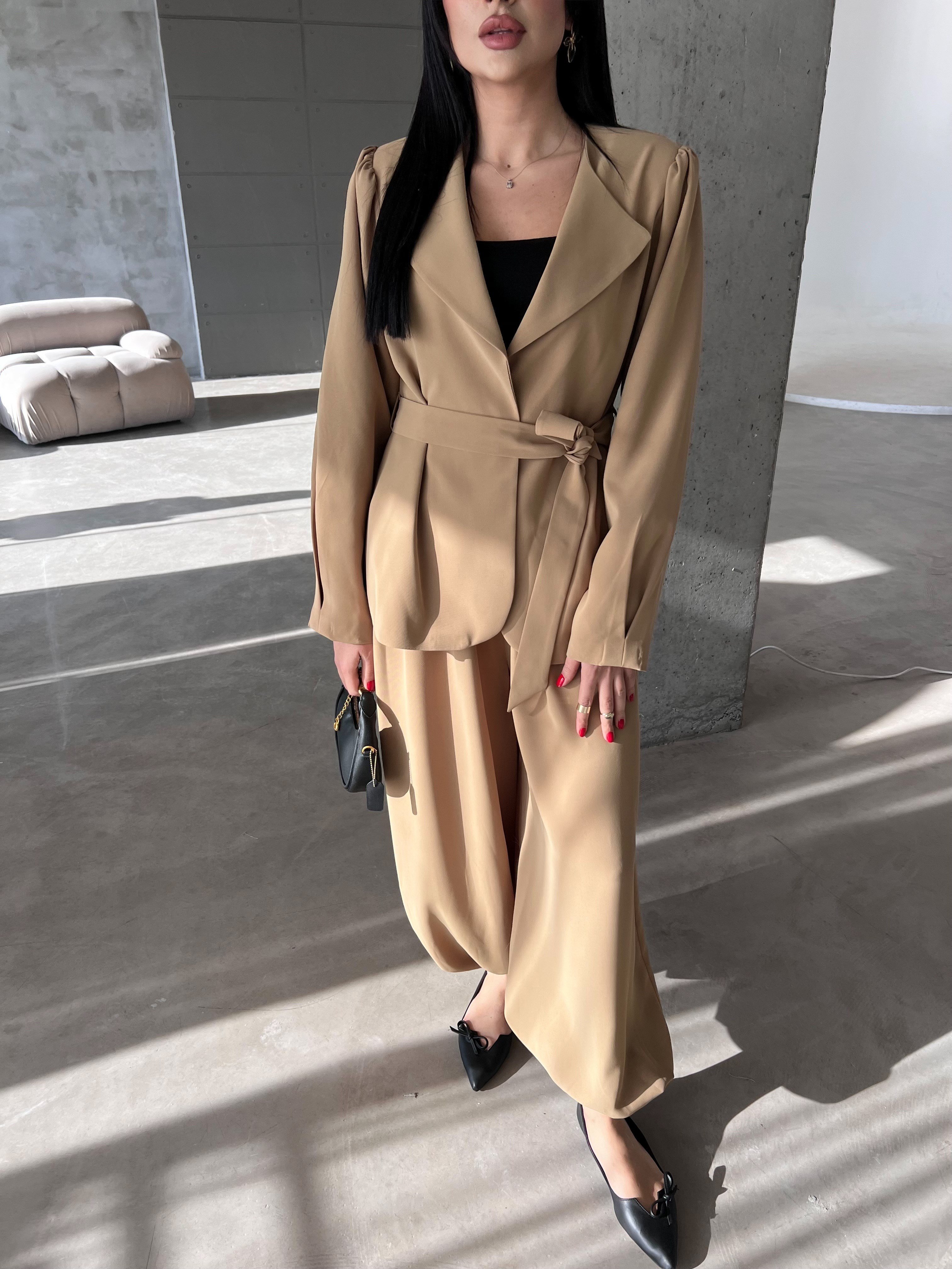 Pinterest Şalvarlı Ceket Takım