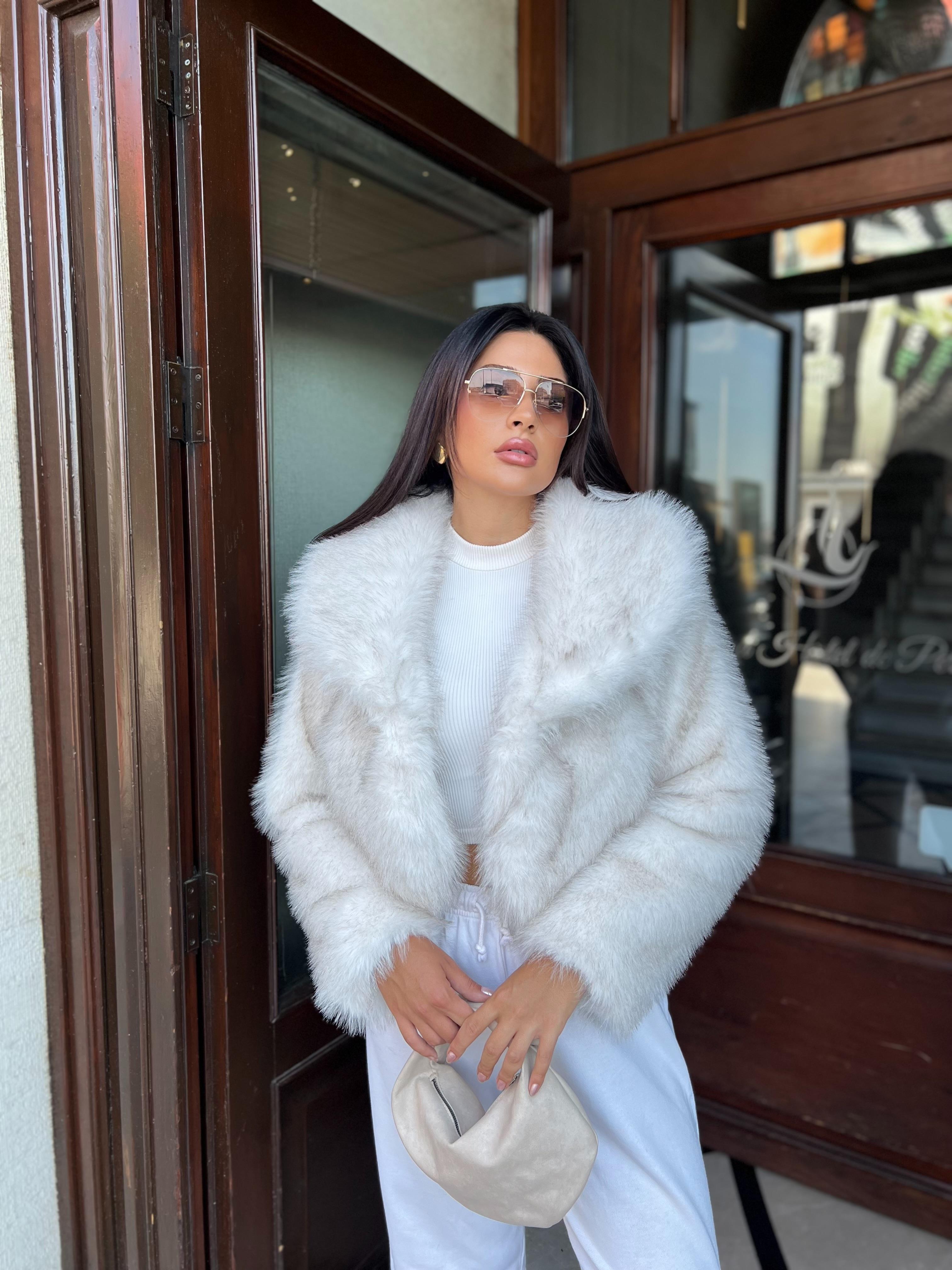 Şal Yaka Printli Kısa Lolita Ekru