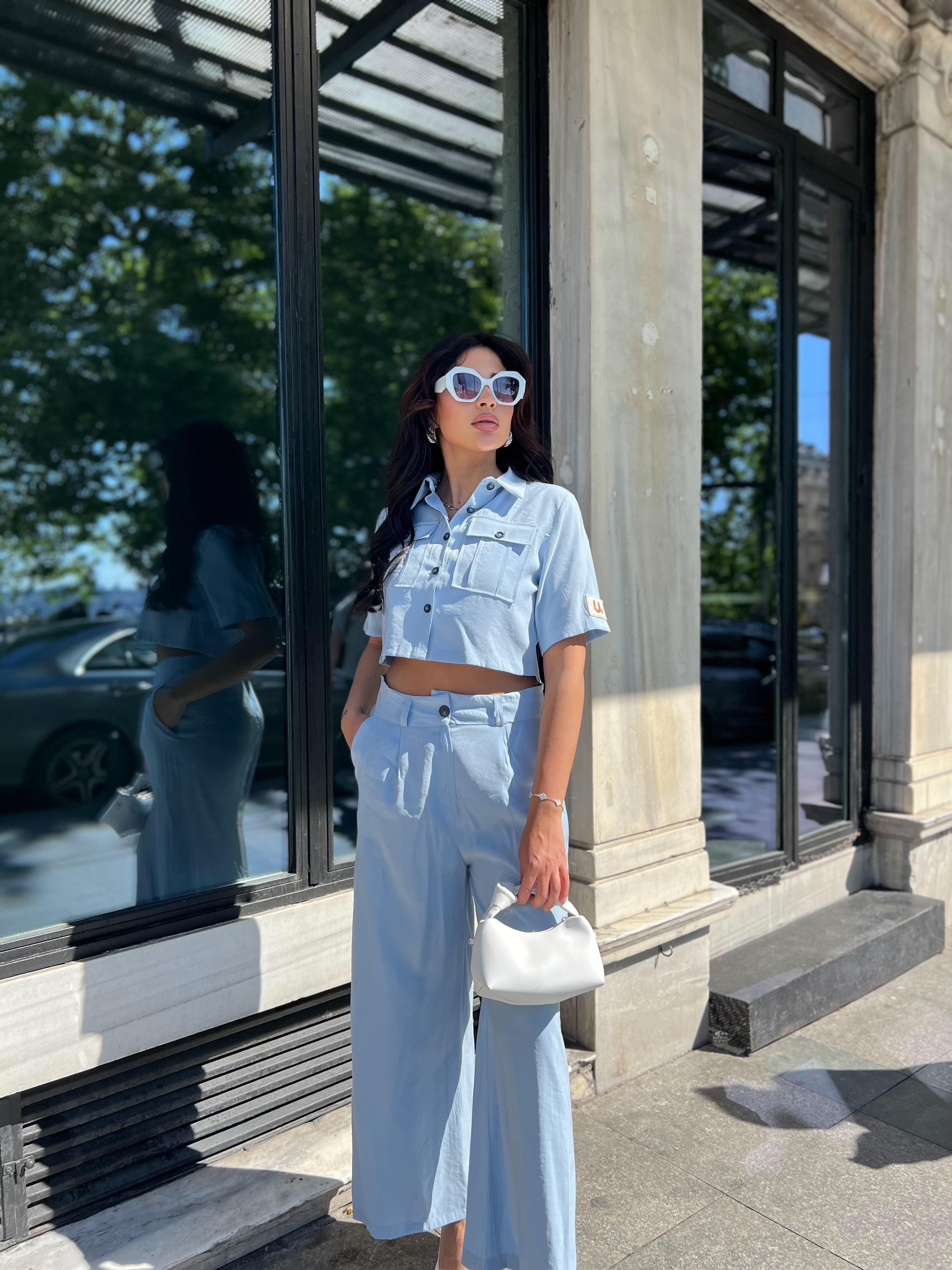 Tensel İkili Takım Bebe Mavi