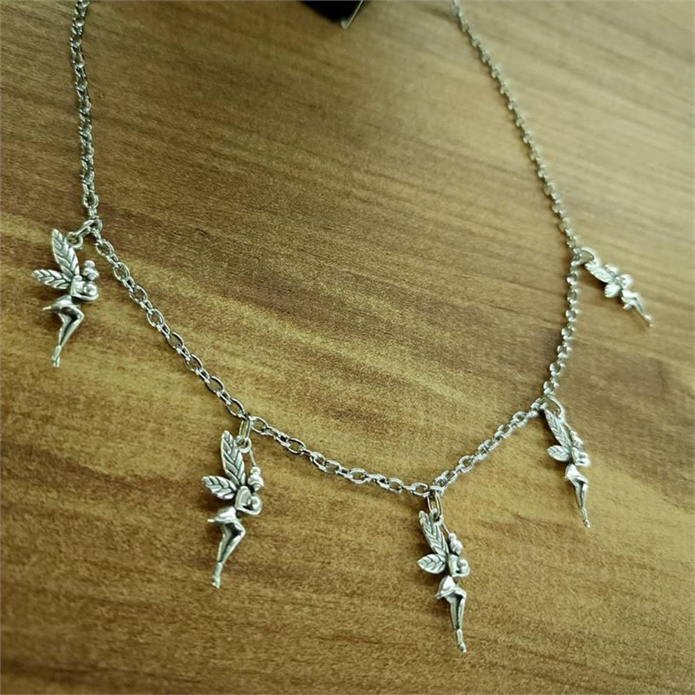 5'Li Tinker Bell Magic Drop Motifli Kolye