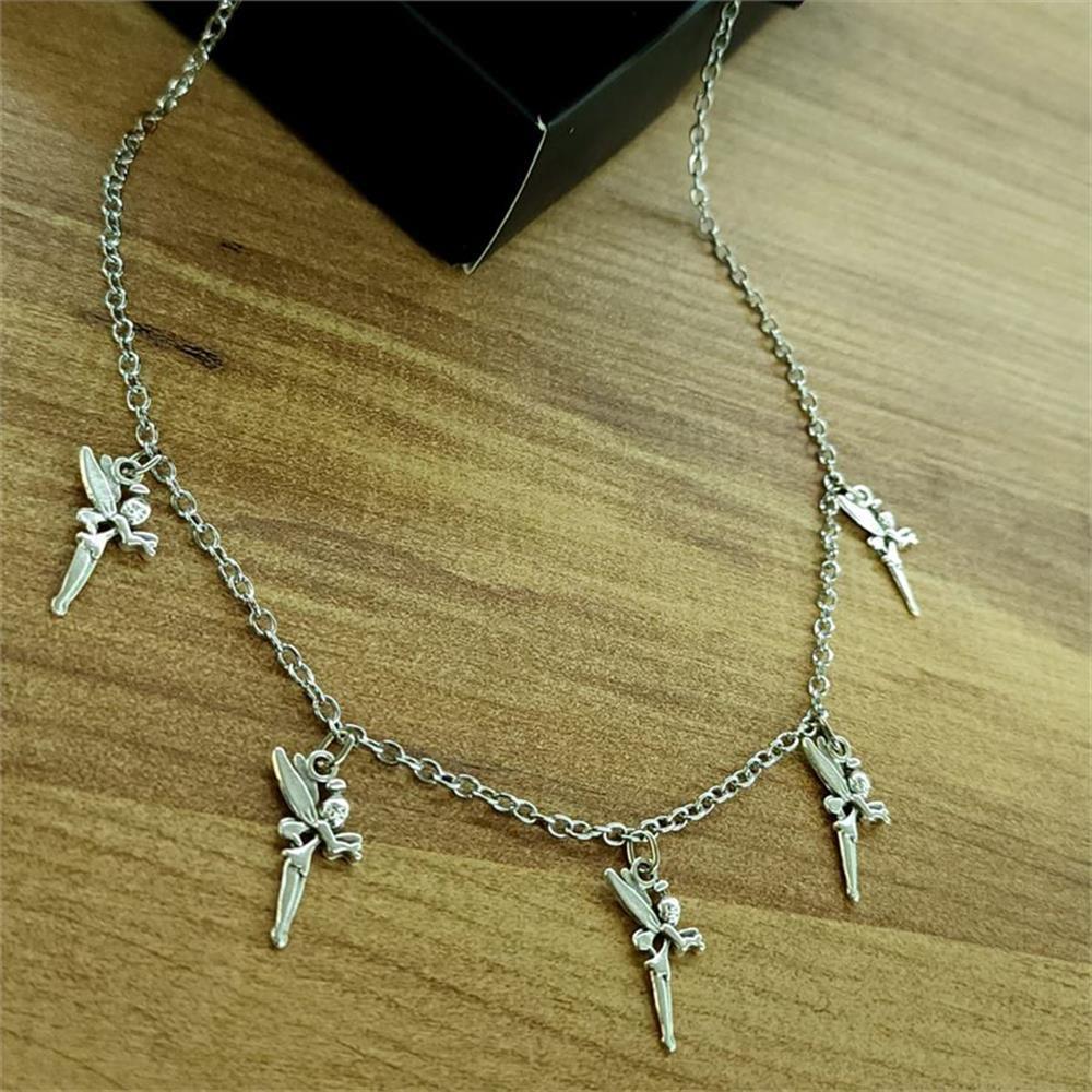 5'Li Tinker Bell Motifli Kolye