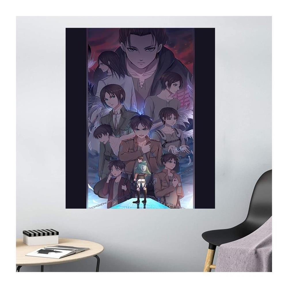 70 X 100 Cm Anime Attack On Titan Eren Jeager Duvar Halısı
