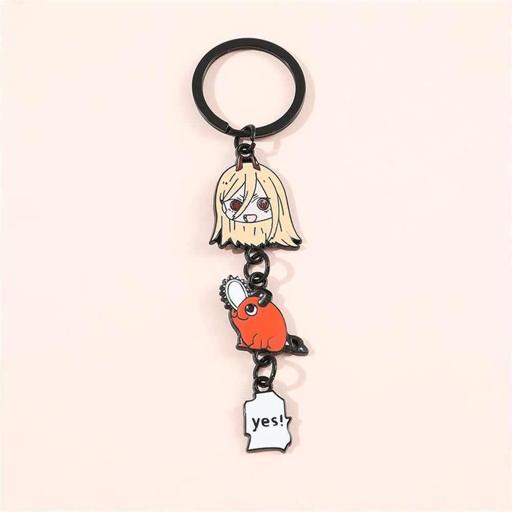 Anime Chainsaw Man - Power Pochita Metal Anahtarlık