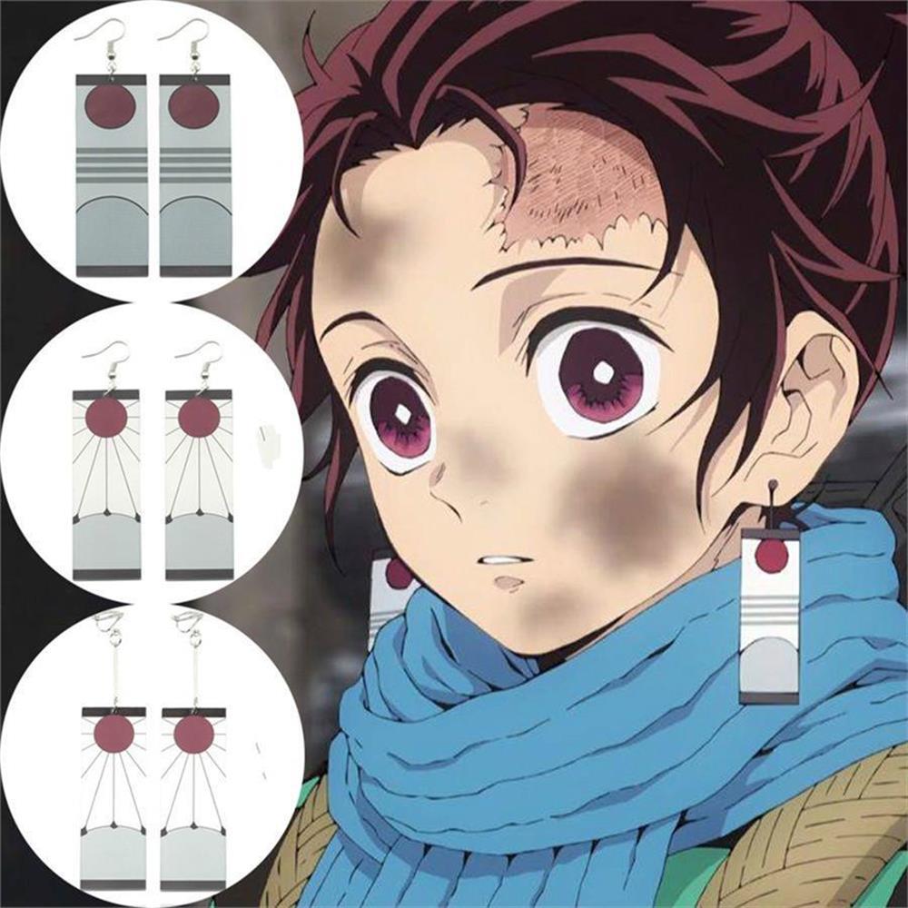 Anime Demon Slayer: Kimetsu No Yaiba Tanjiro Küpe