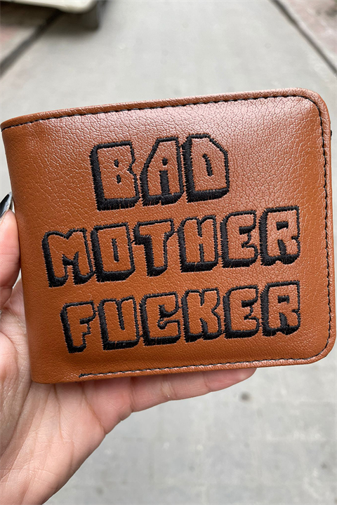 Bad Mother Fucker Kahverengi Erkek Cüzdan