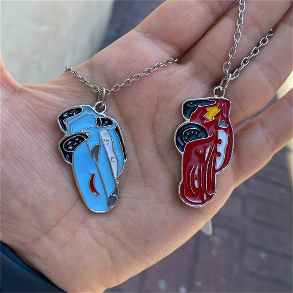 Cars Mcqueen Ve Sally Çift Kolye