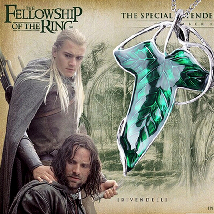 Lord Of The Rings Elf Pelerini Broş Kolyesi