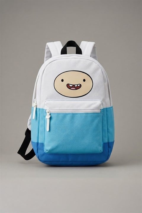 Mavi  Adventure Time Finn Sırt Çantası