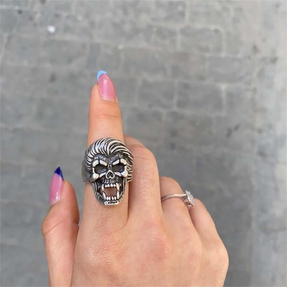 Punker Skull Yüzük
