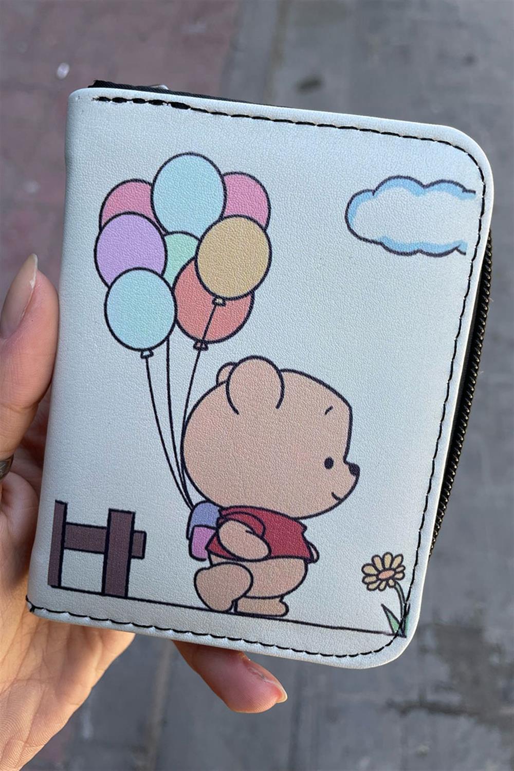 Winnie The Pooh Ballons Kısa Cüzdan